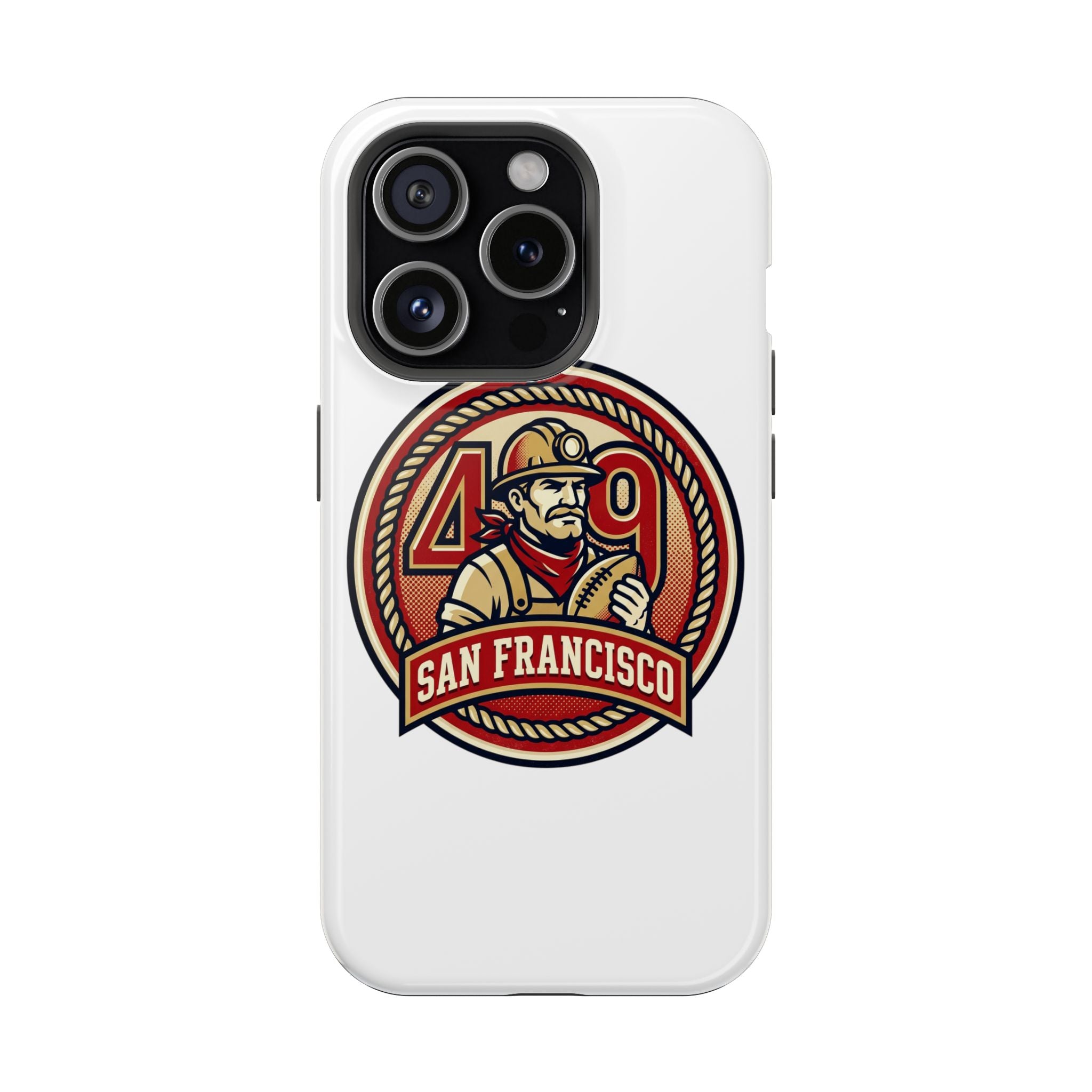 San Francisco 49er Firefighter Badge phone case | Impact-Resistant Case