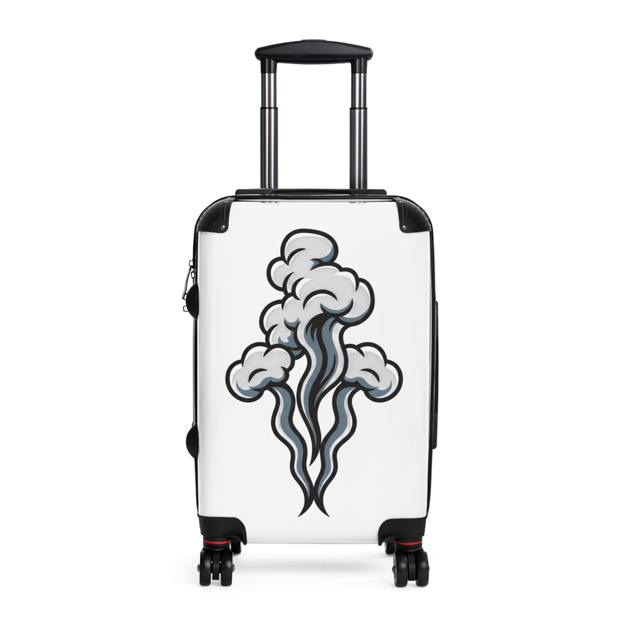 Smoke Plume Suitcase | Travel Luggage with Cloud Graphic
