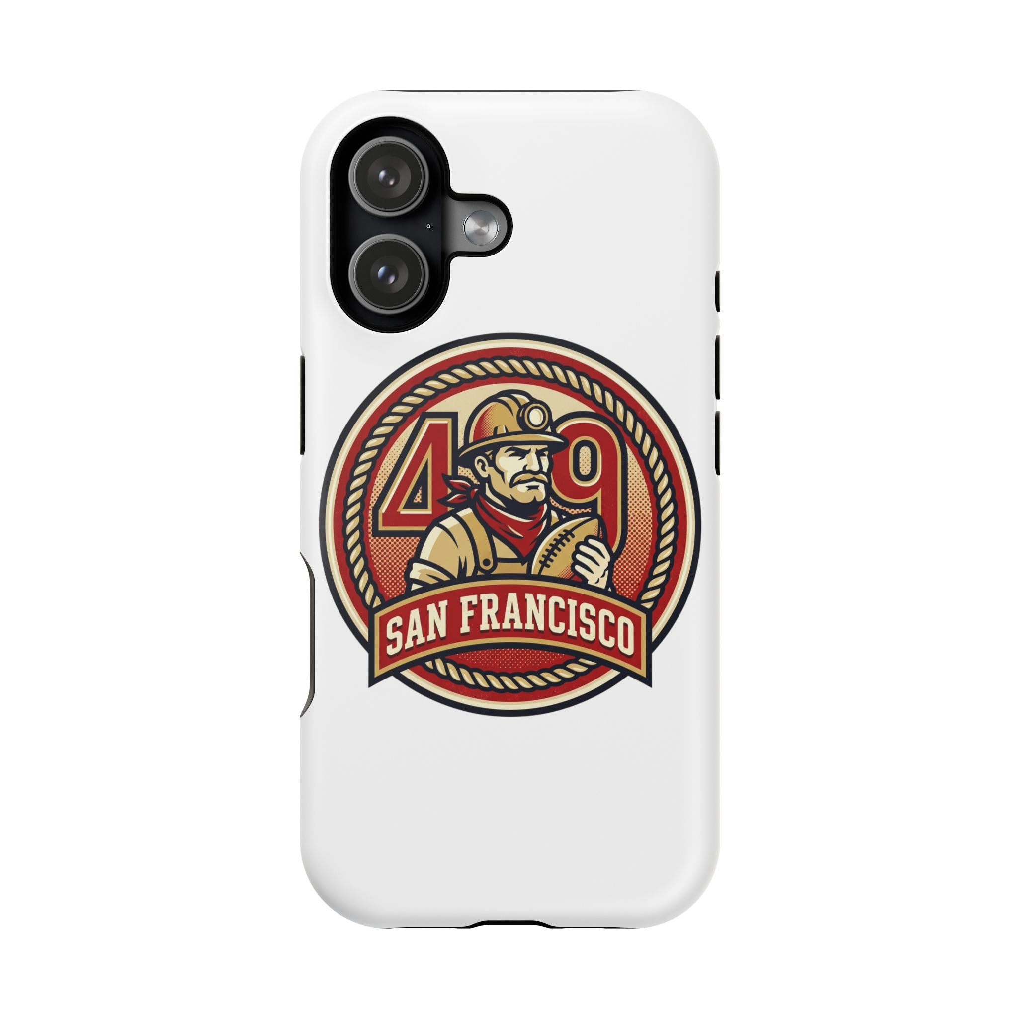San Francisco 49er Firefighter Badge phone case | Impact-Resistant Case