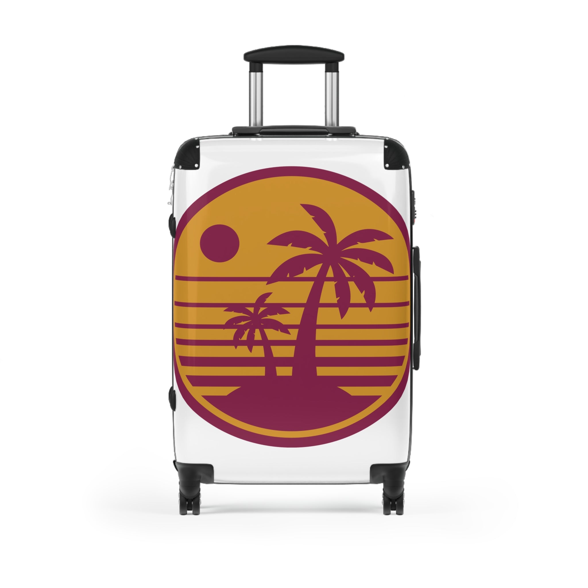Retro Palm Sunset Suitcase | Beach Travel Luggage