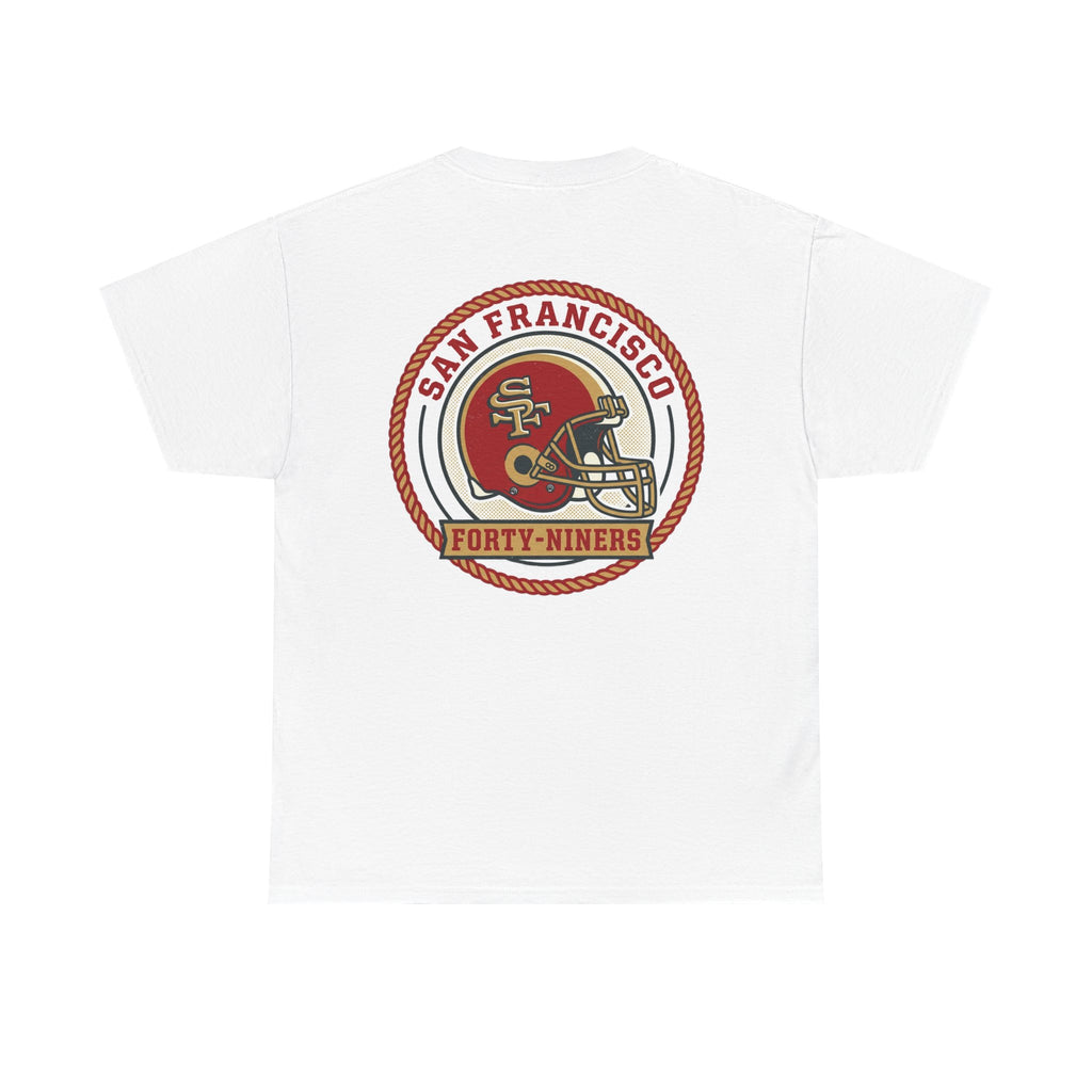 San Francisco 49ers Helmet Tee | Vintage Football Logo Shirt