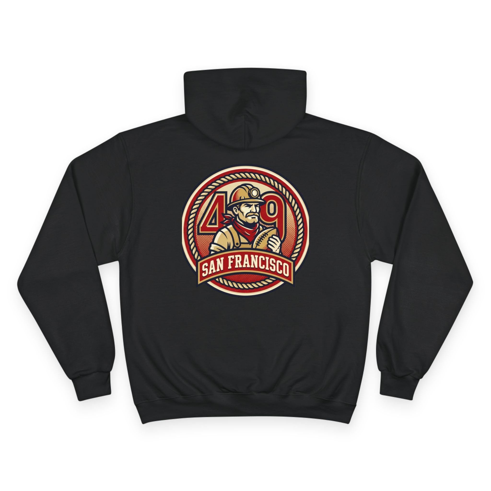 49er Firefighter San Francisco Hoodie | Vintage Badge Design