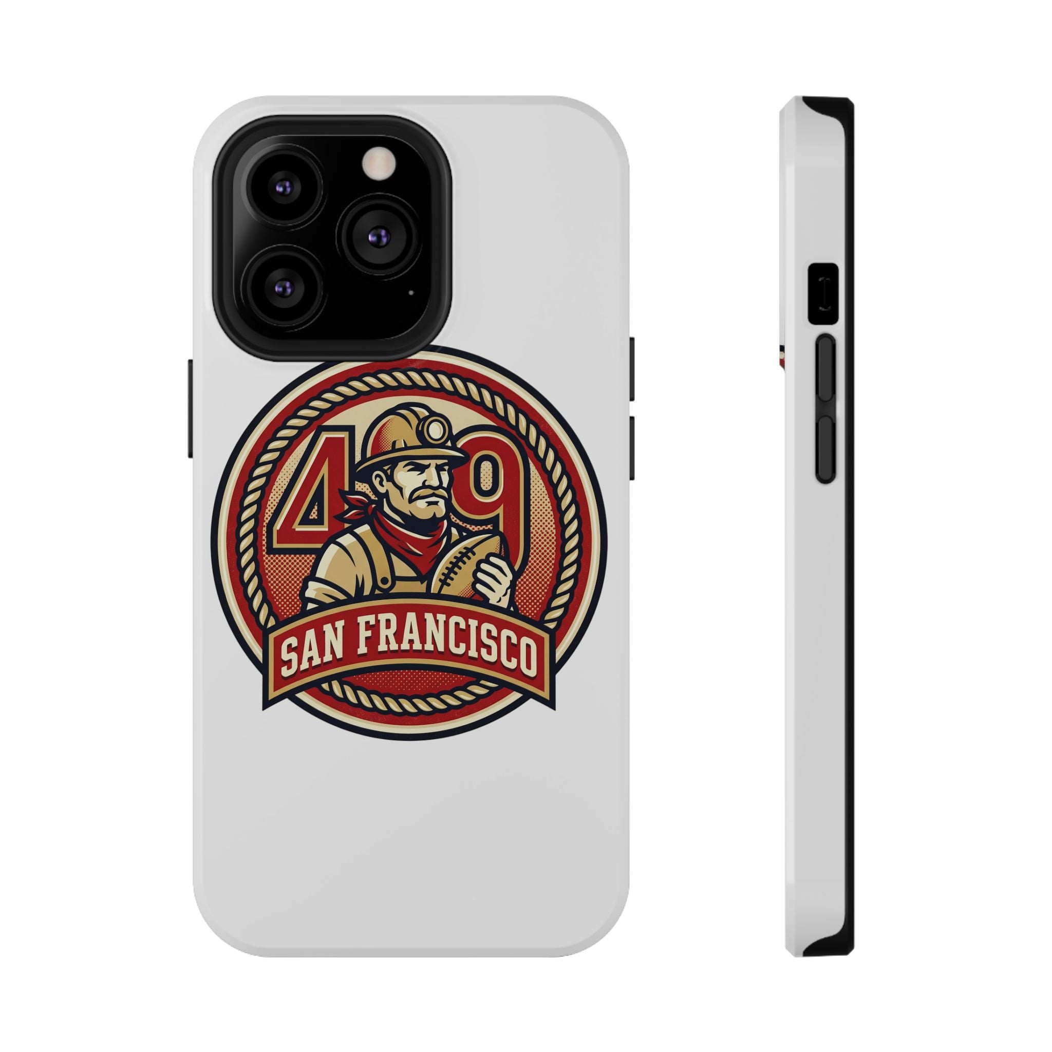 San Francisco 49er Firefighter Badge phone case | Impact-Resistant Case