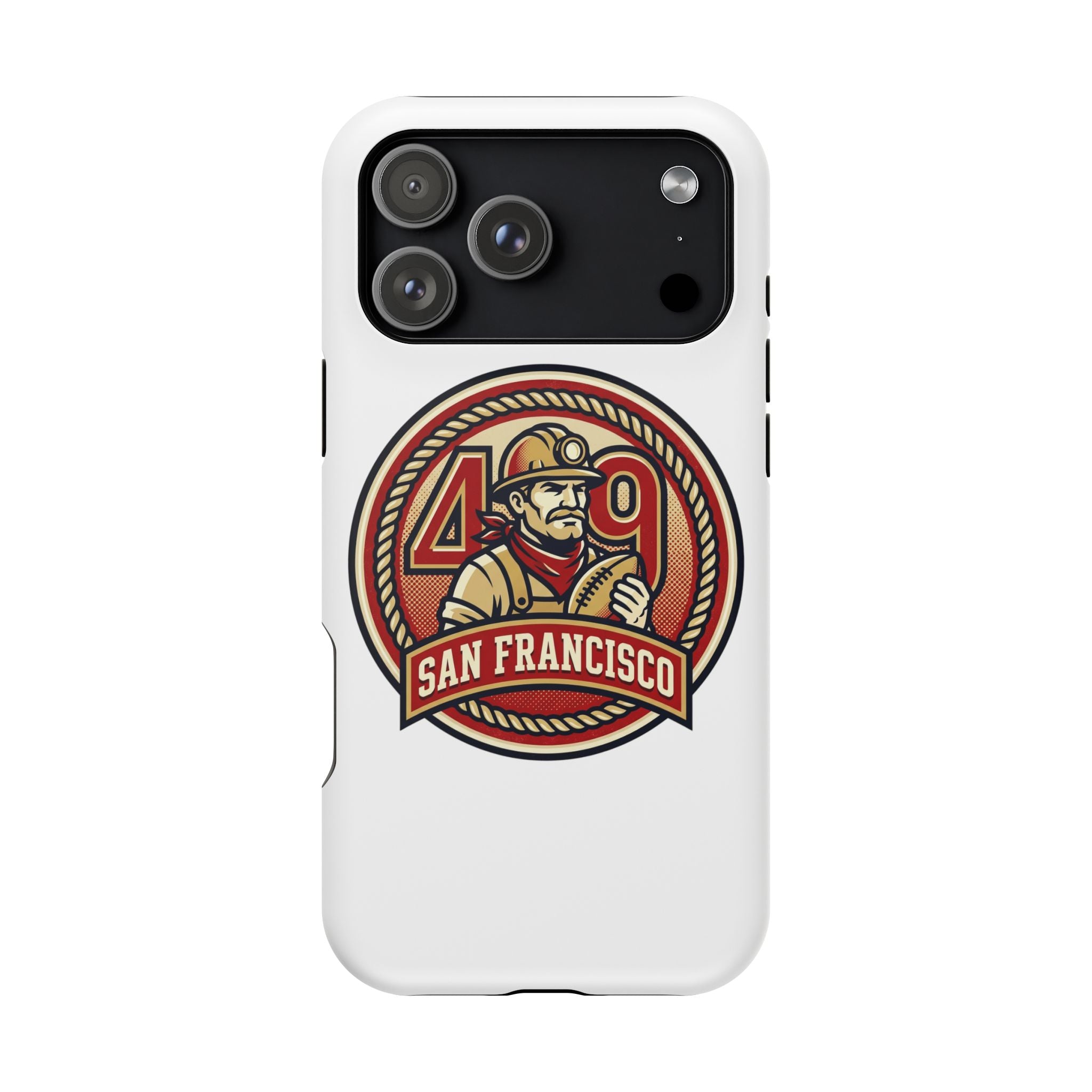 San Francisco 49er Firefighter Badge phone case | Impact-Resistant Case