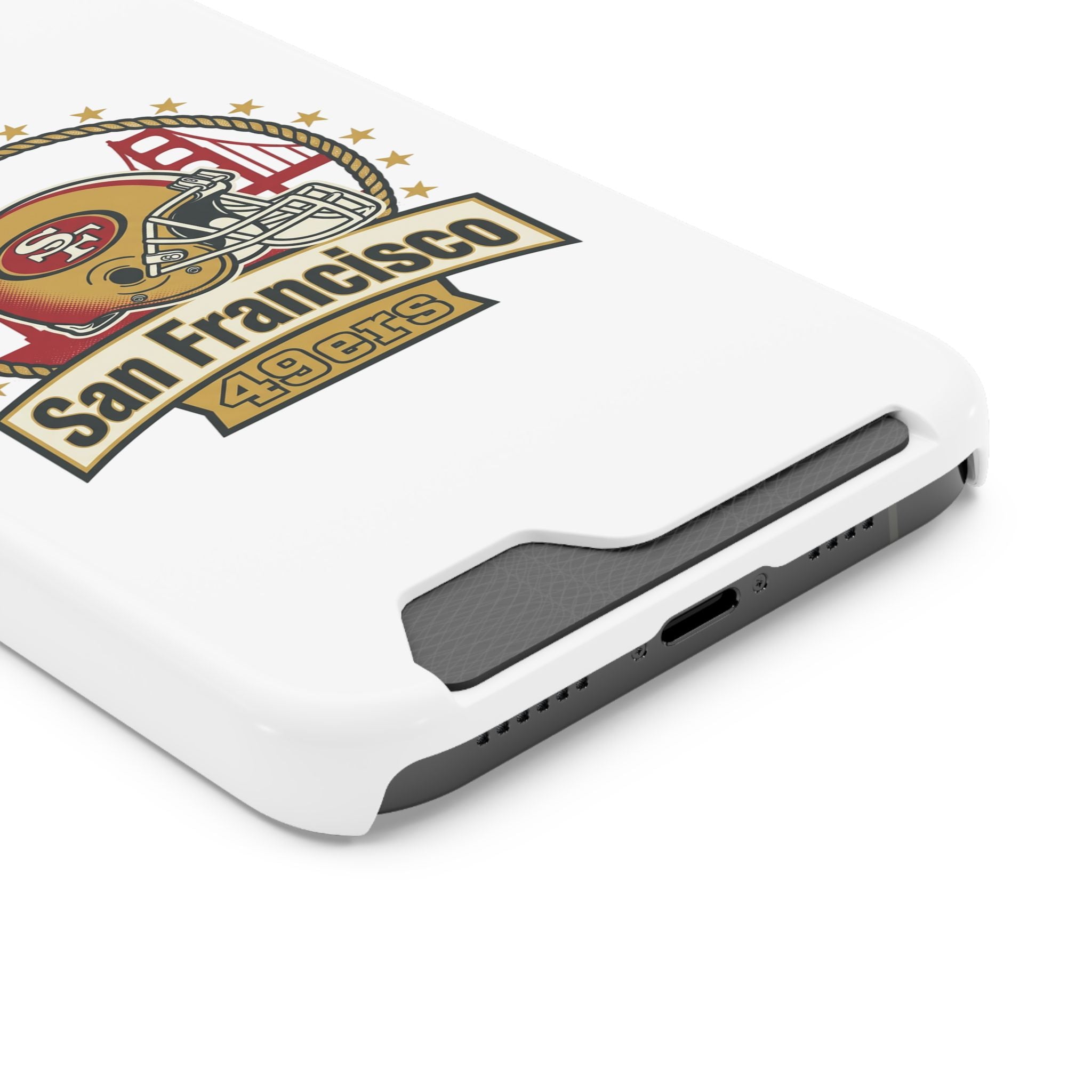 San Francisco 49ers Helmet Phone Case with Card Holder | Team Logo