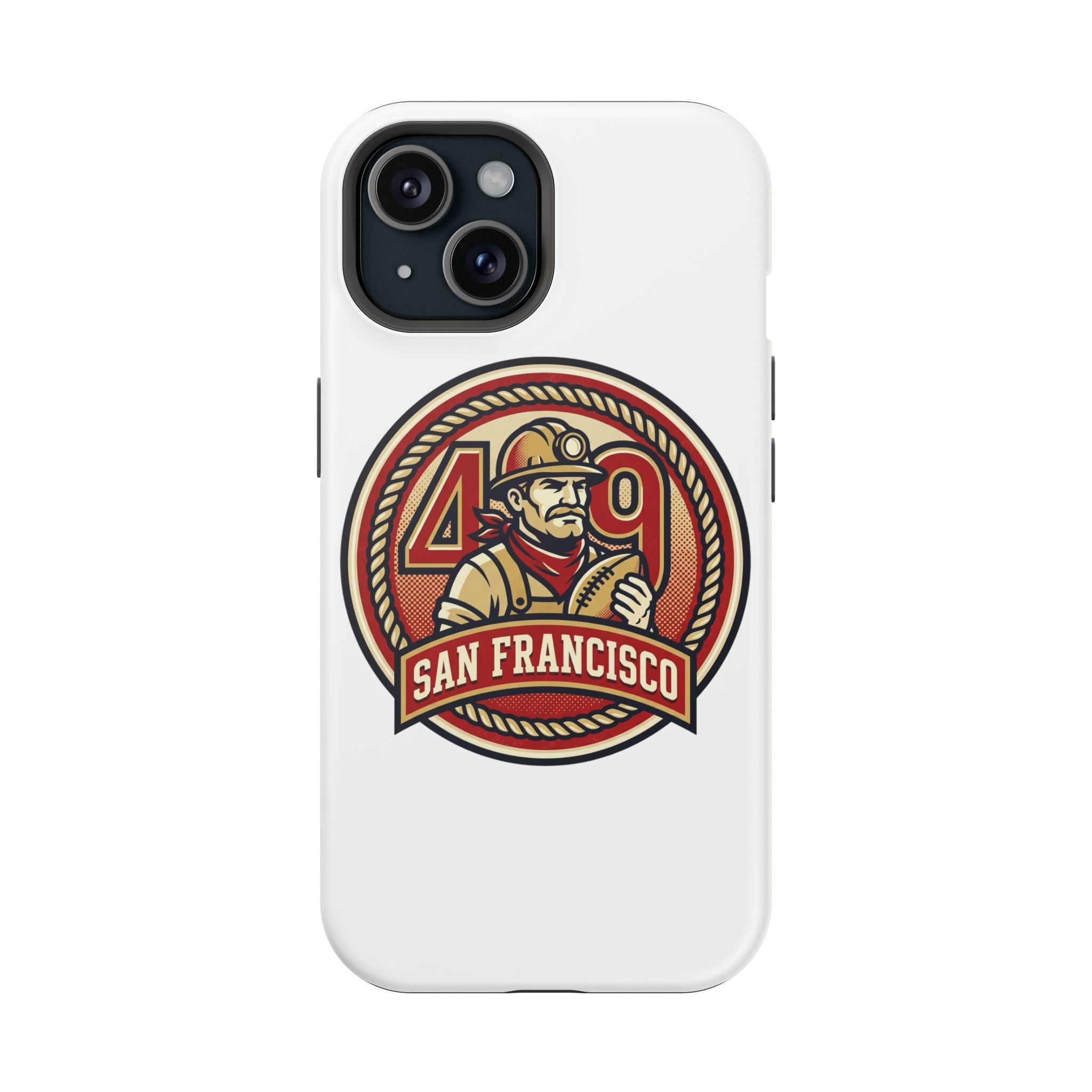 San Francisco 49er Firefighter Badge phone case | Impact-Resistant Case