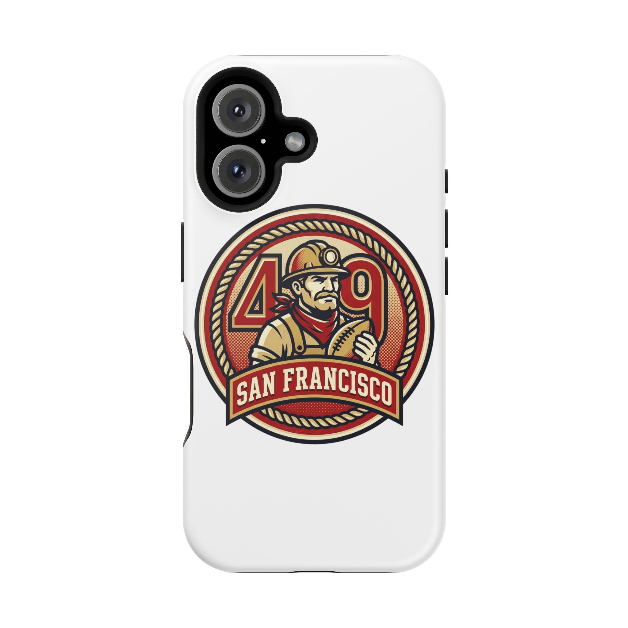 San Francisco 49er Firefighter Badge phone case | Impact-Resistant Case