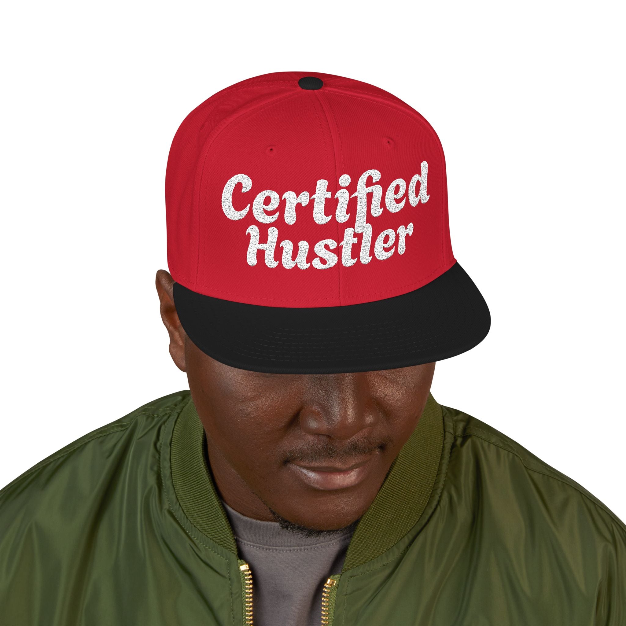Certified Hustler Snapback | Embroidered Trucker Hat