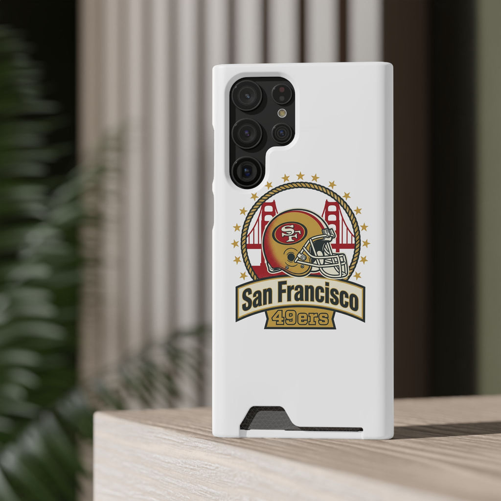 San Francisco 49ers Helmet Phone Case with Card Holder | Team Logo