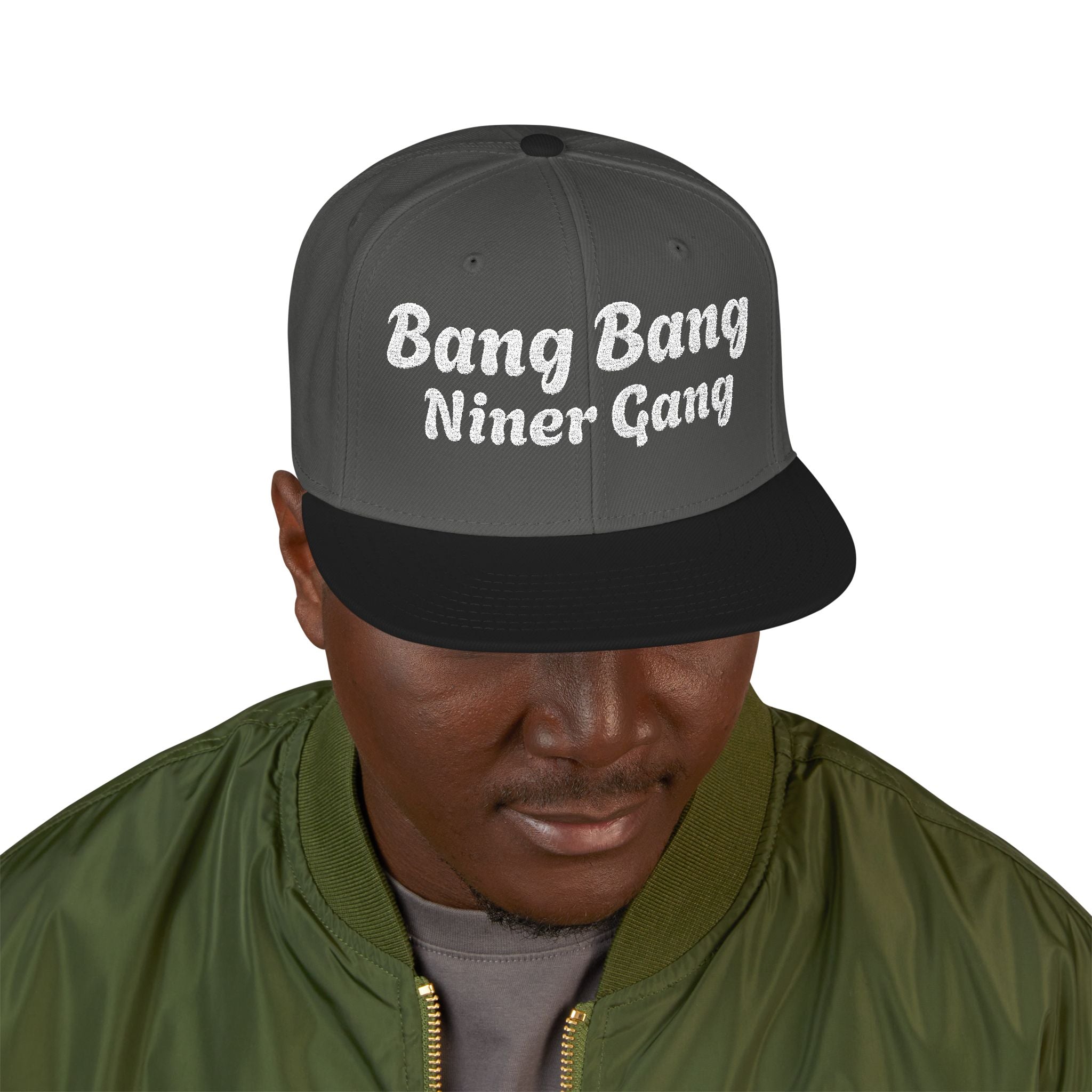 Bang Bang Niner Gang 49ers hatSnapback Hat | Embroidered Text