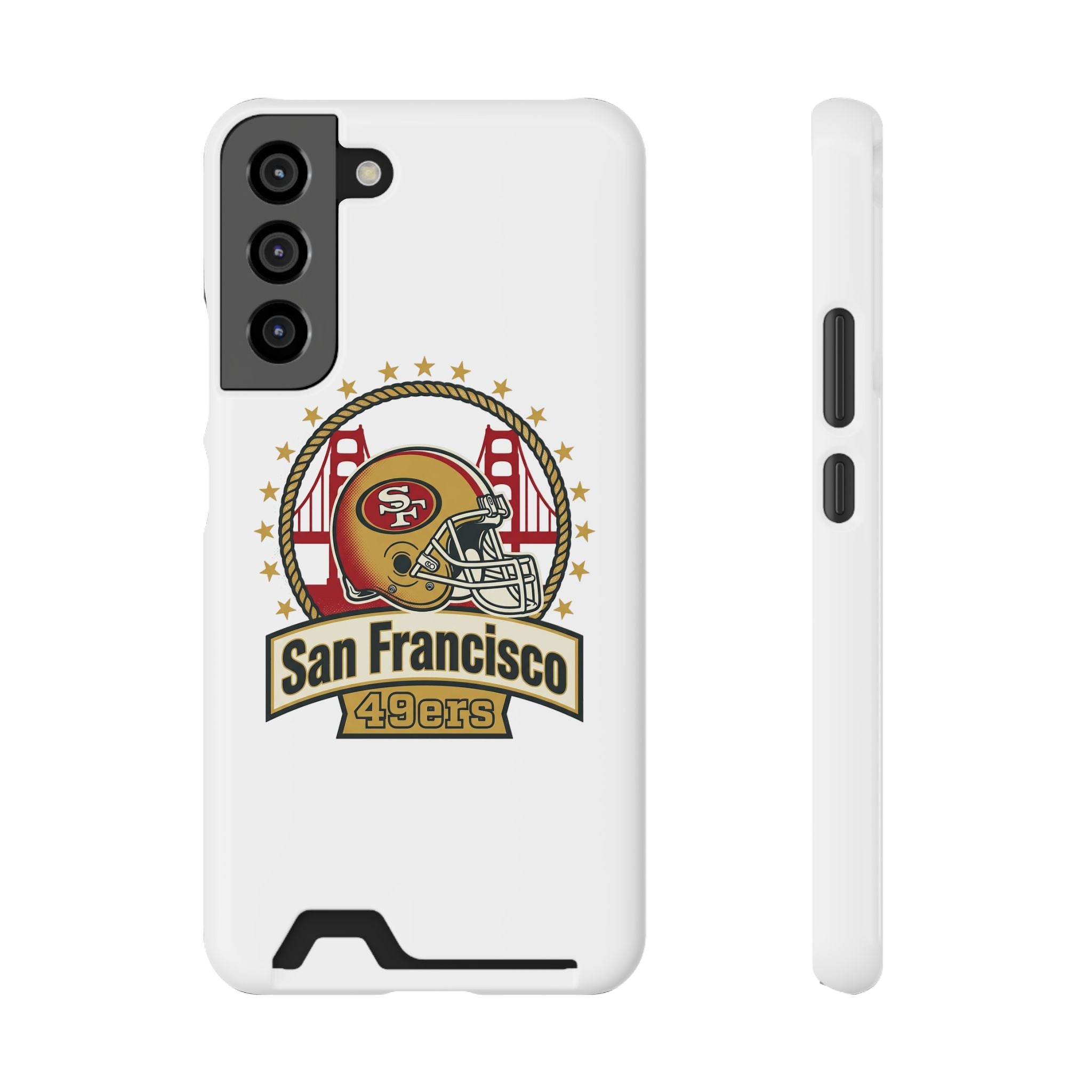 San Francisco 49ers Helmet Phone Case with Card Holder | Team Logo