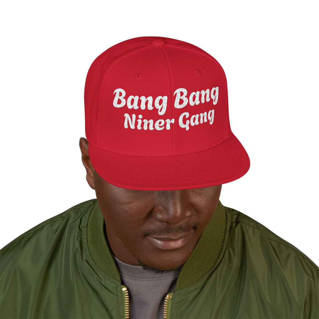 Bang Bang Niner Gang 49ers hatSnapback Hat | Embroidered Text