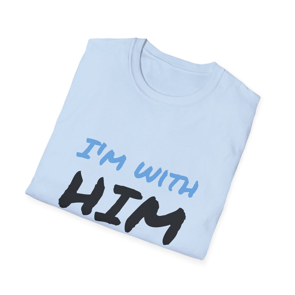 I'm With Him arrow T-Shirt | Couple Matching Shirt, Directional Graphic Tee