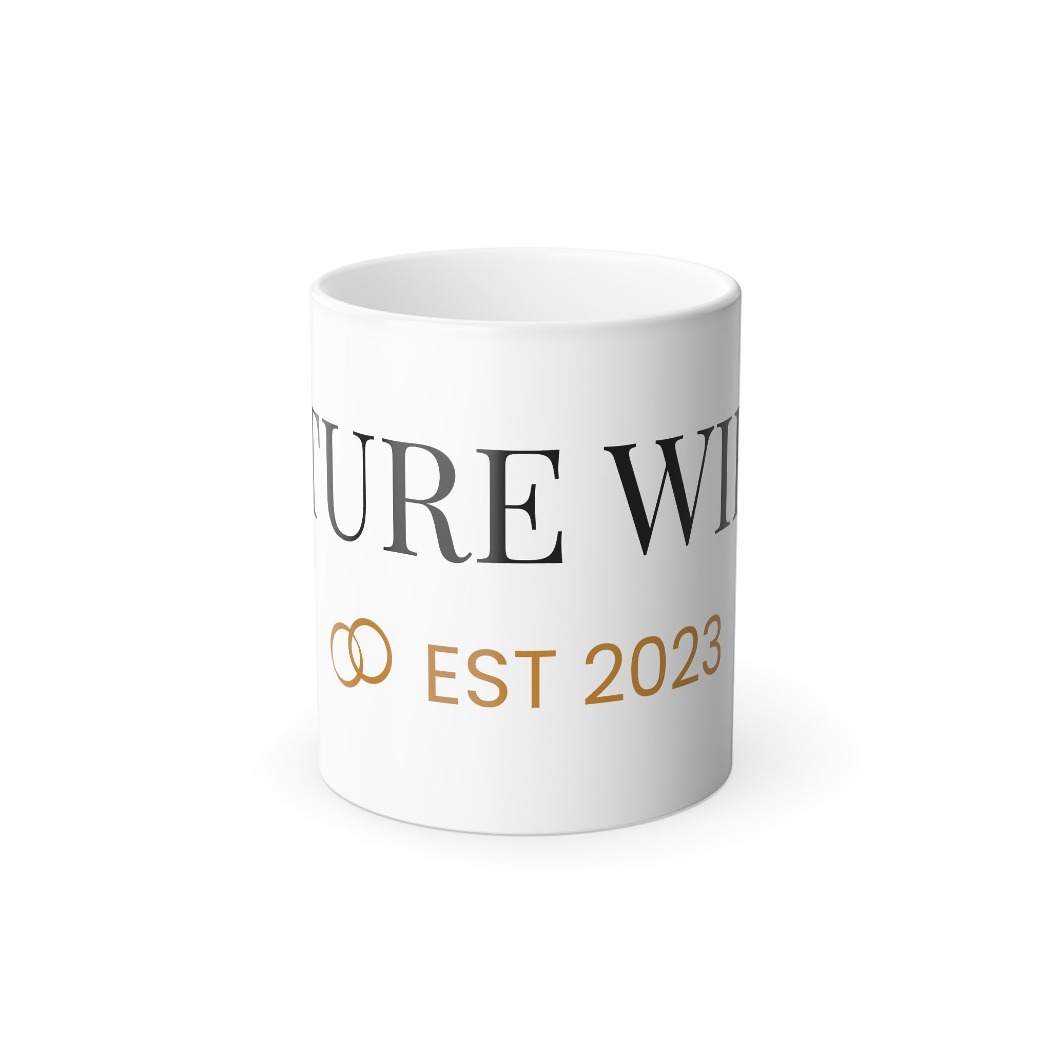 Future Wife Mug | Color Changing Coffee Mug, EST 2023 Wedding