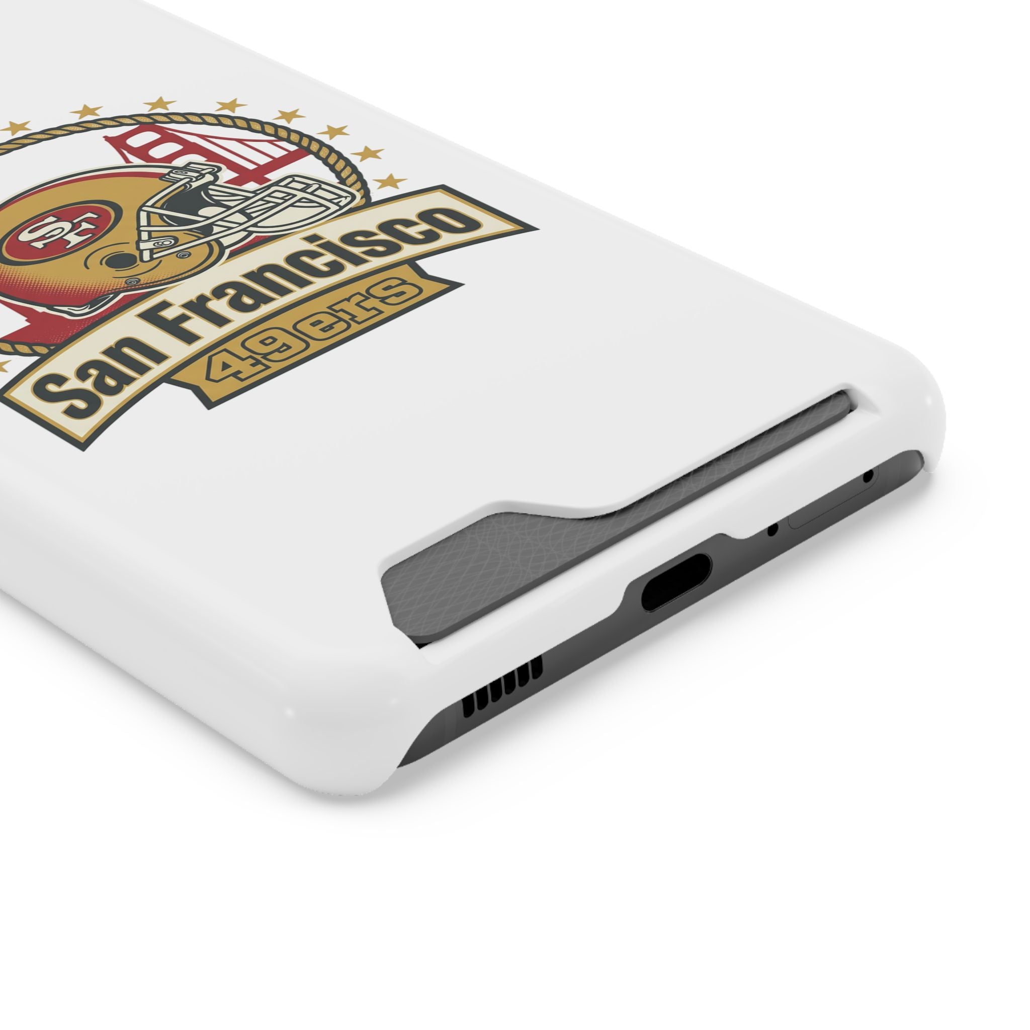 San Francisco 49ers Helmet Phone Case with Card Holder | Team Logo
