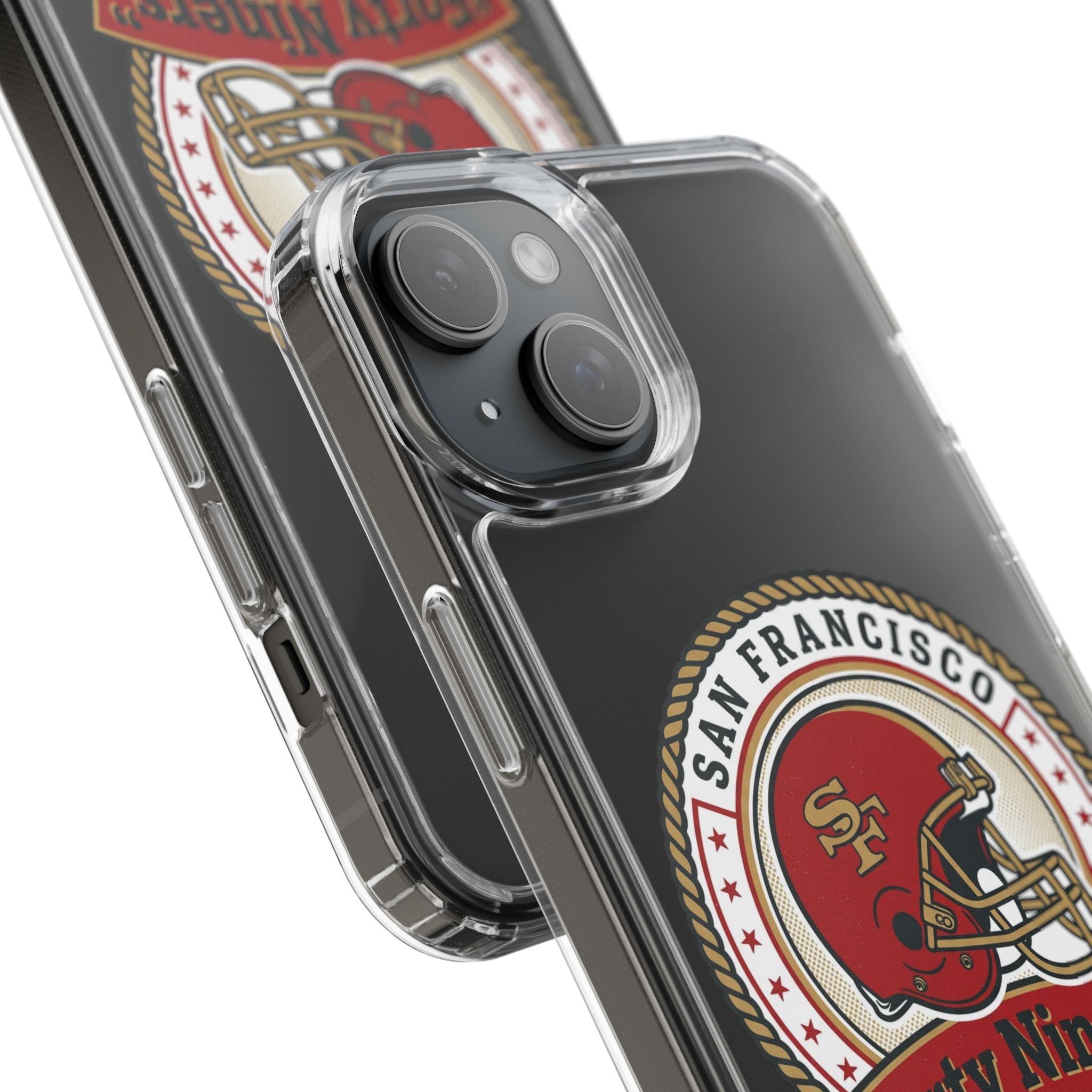San Francisco Forty Niners Football Helmet Clear Case | NFL Team Phone Cover