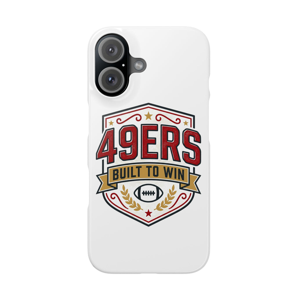 49ers Built to Win phone case | Slim Case