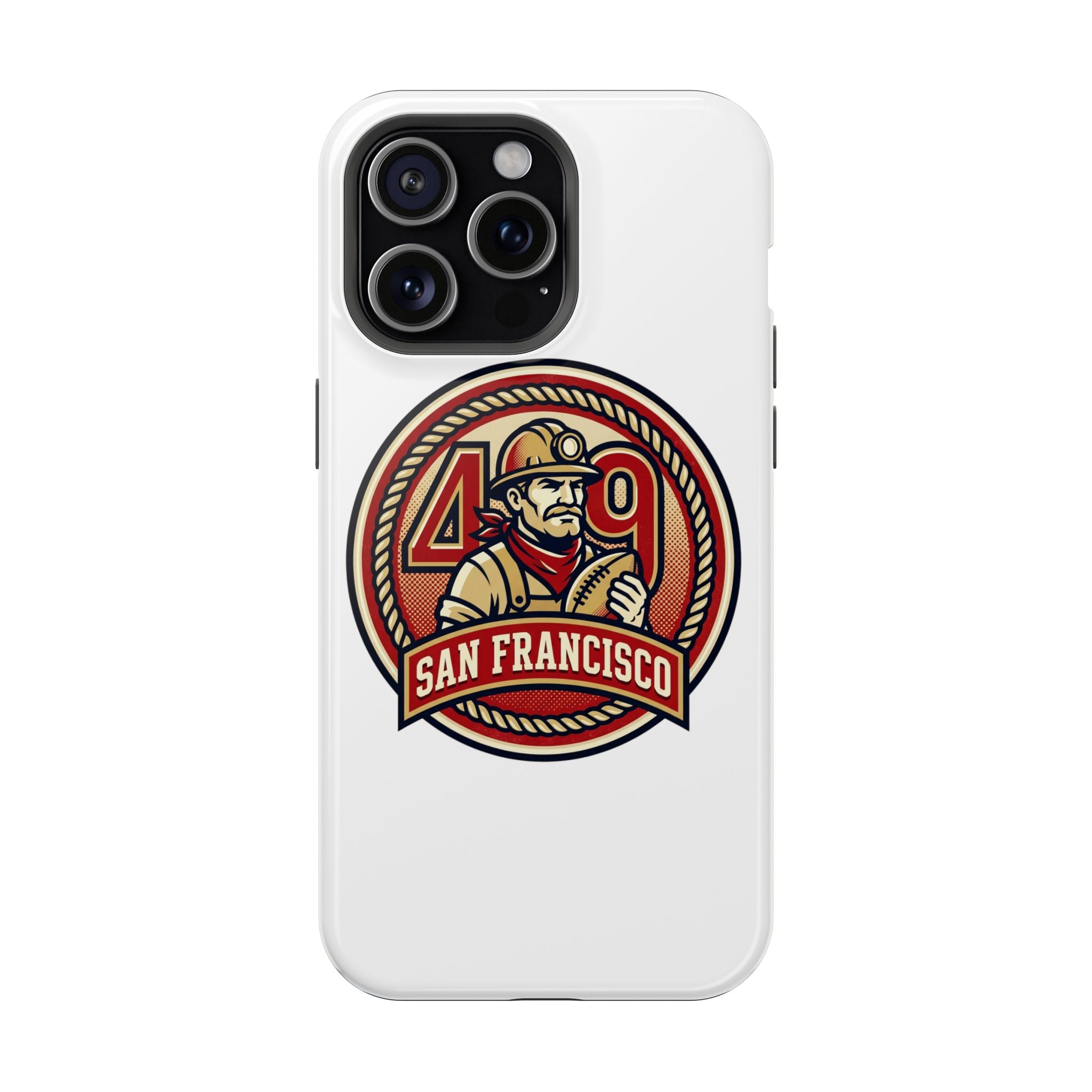 San Francisco 49er Firefighter Badge phone case | Impact-Resistant Case