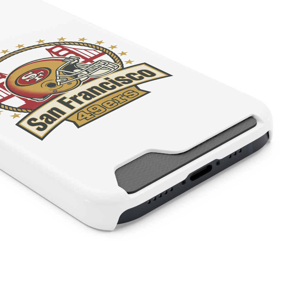 San Francisco 49ers Helmet Phone Case with Card Holder | Team Logo