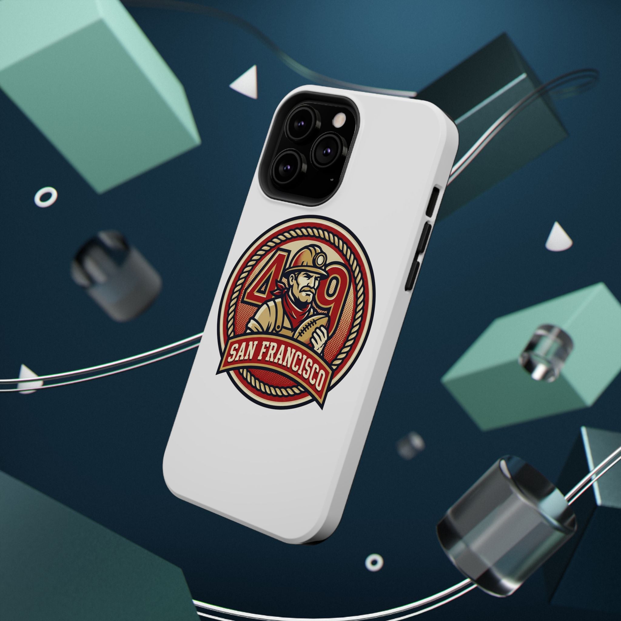 San Francisco 49er Firefighter Badge phone case | Impact-Resistant Case