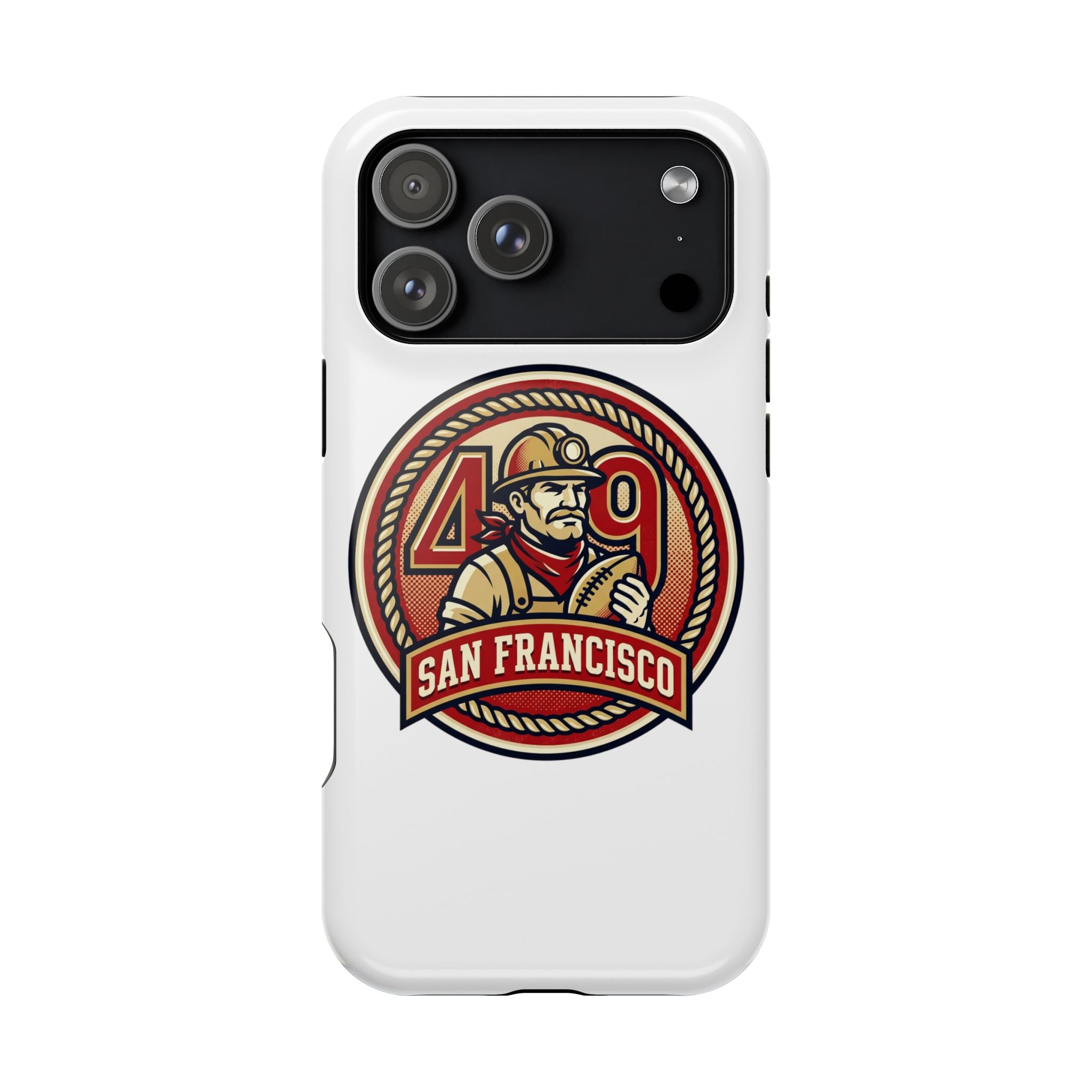 San Francisco 49er Firefighter Badge phone case | Impact-Resistant Case