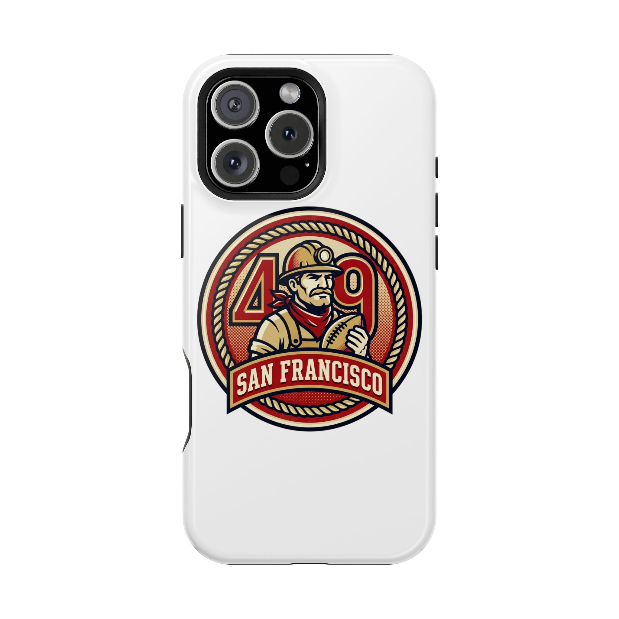 San Francisco 49er Firefighter Badge phone case | Impact-Resistant Case