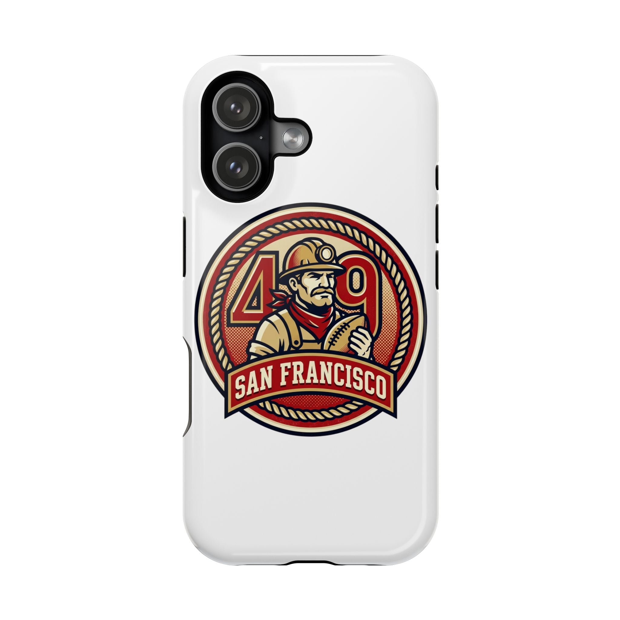 San Francisco 49er Firefighter Badge phone case | Impact-Resistant Case