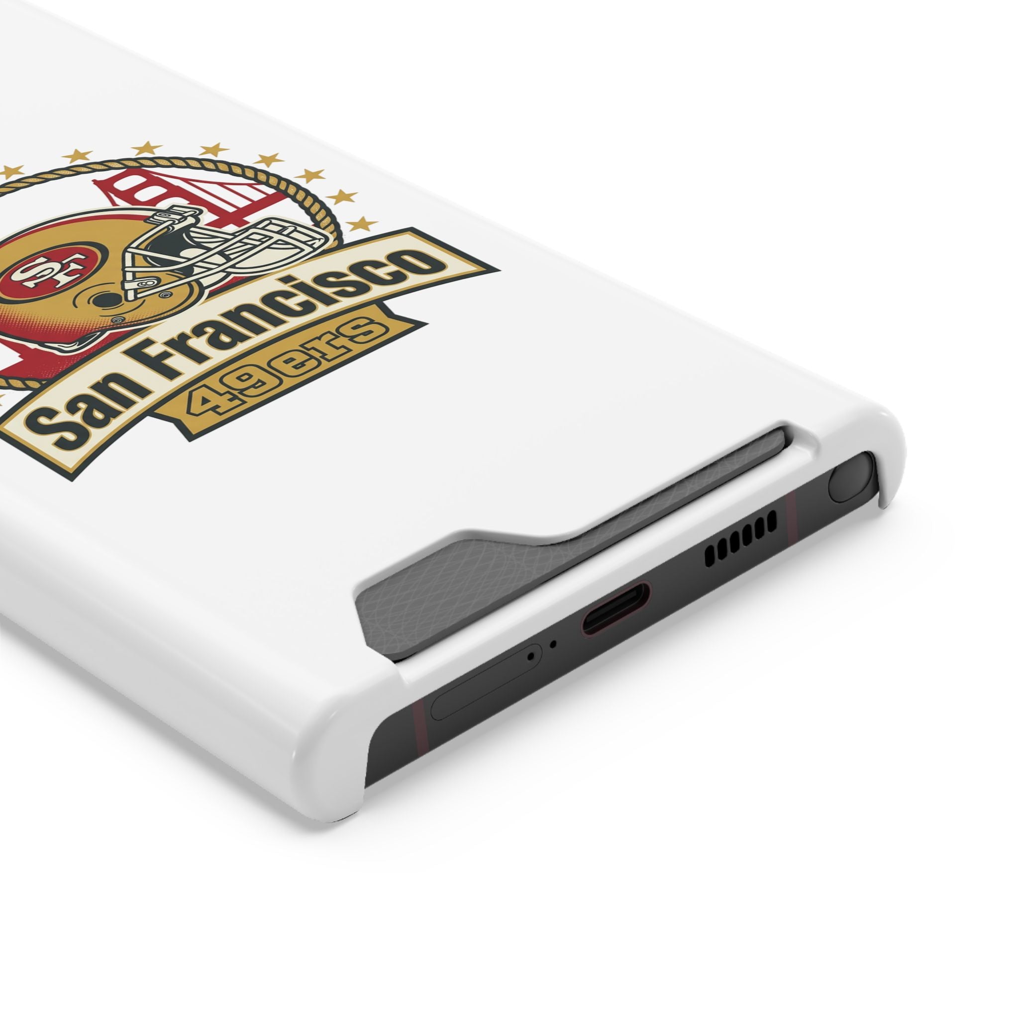 San Francisco 49ers Helmet Phone Case with Card Holder | Team Logo