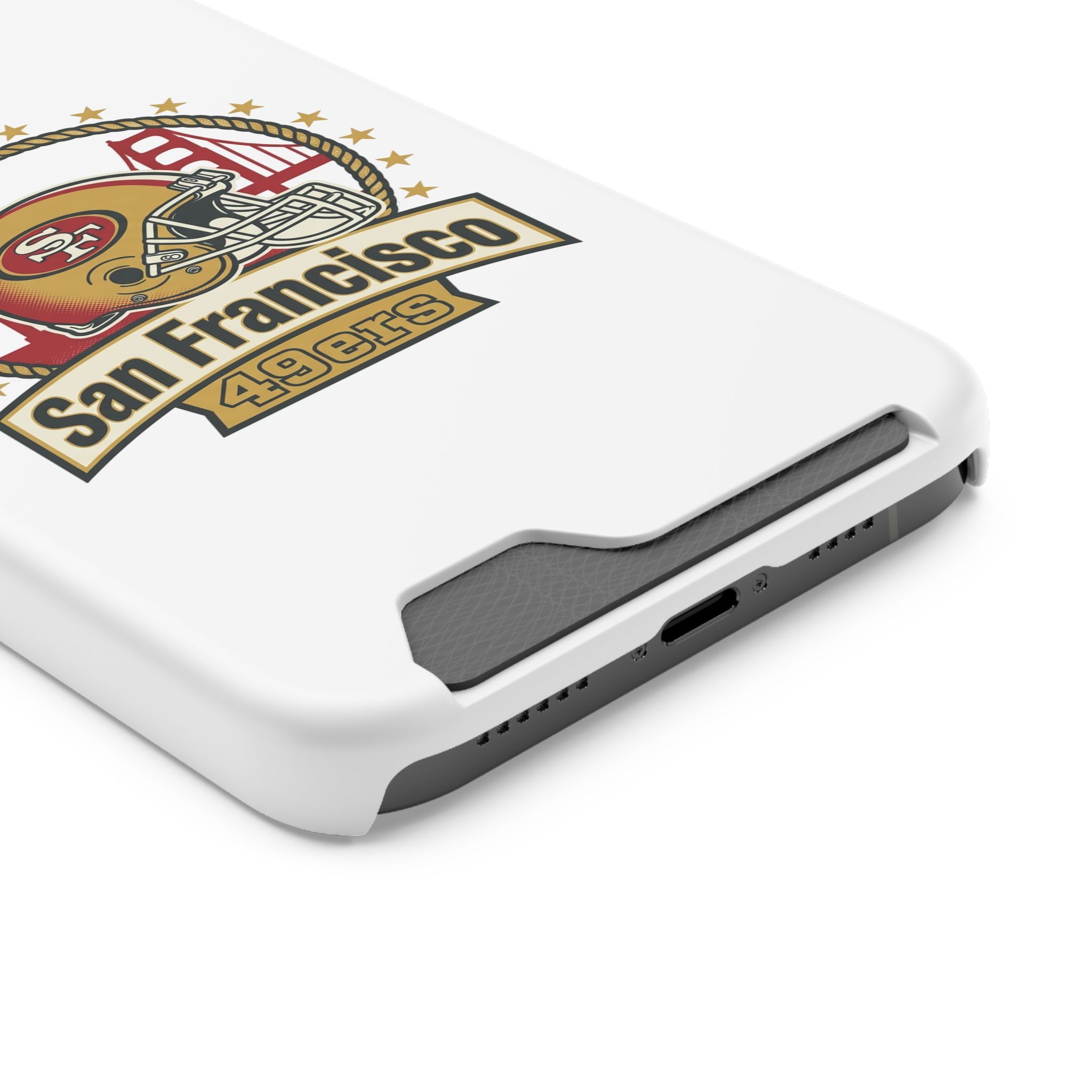 San Francisco 49ers Helmet Phone Case with Card Holder | Team Logo