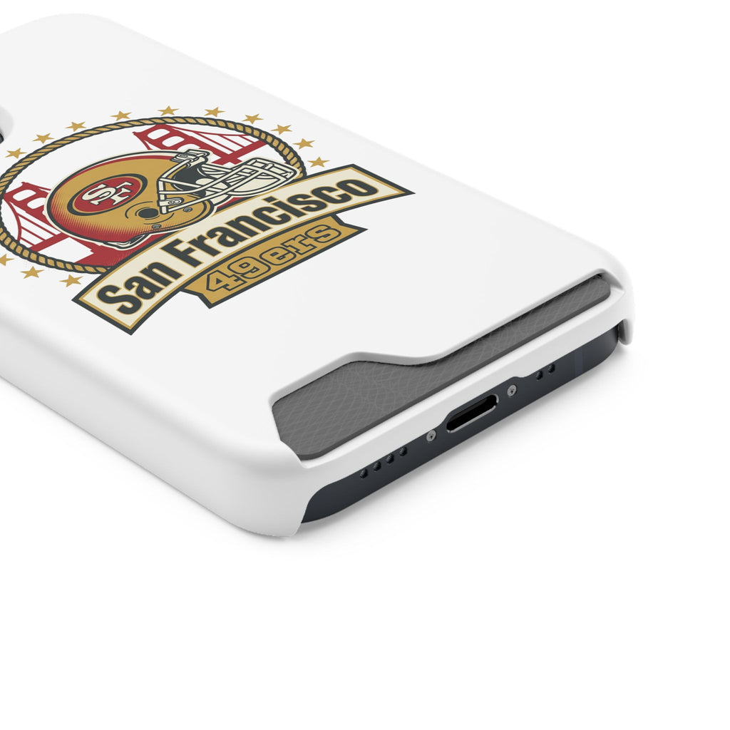 San Francisco 49ers Helmet Phone Case with Card Holder | Team Logo