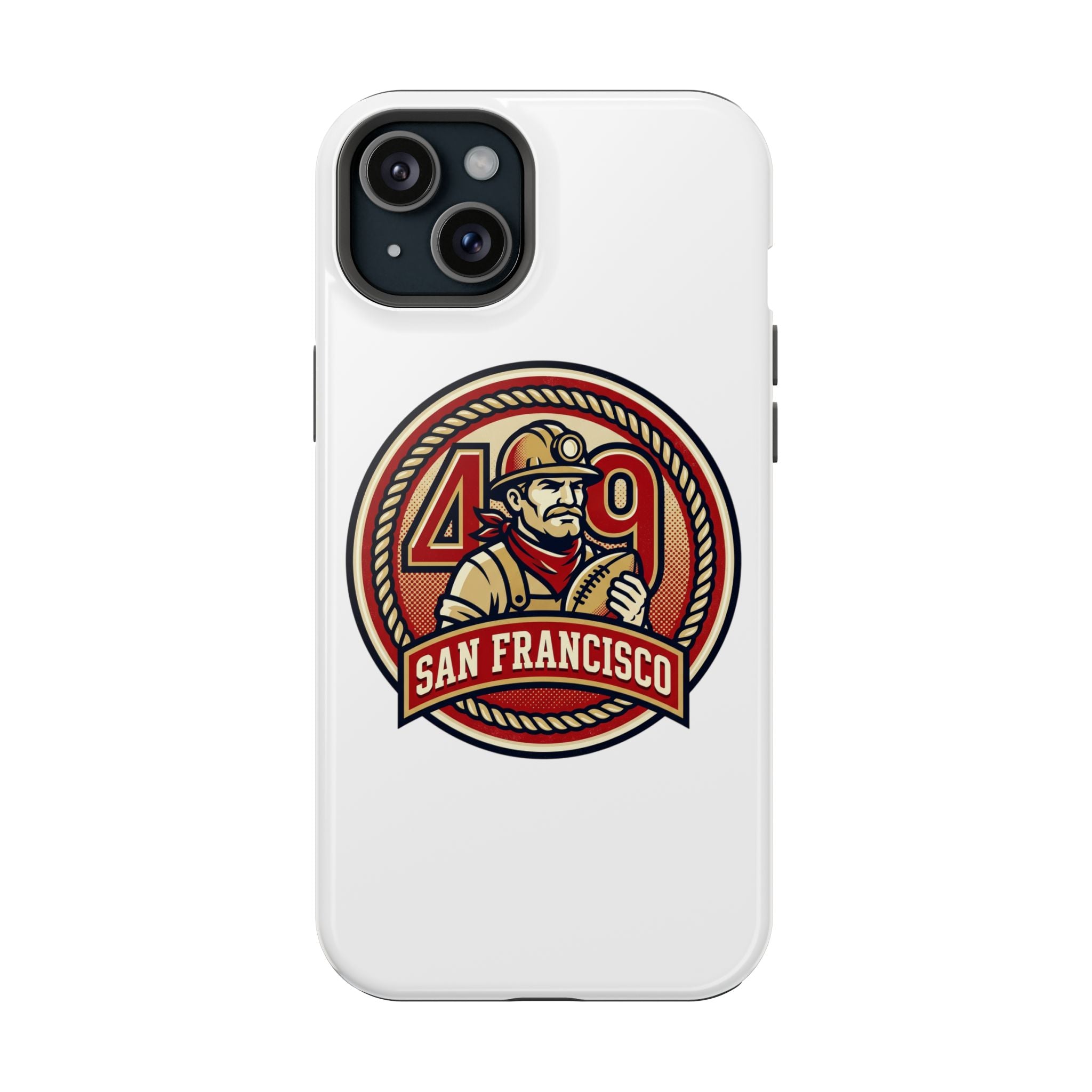 San Francisco 49er Firefighter Badge phone case | Impact-Resistant Case