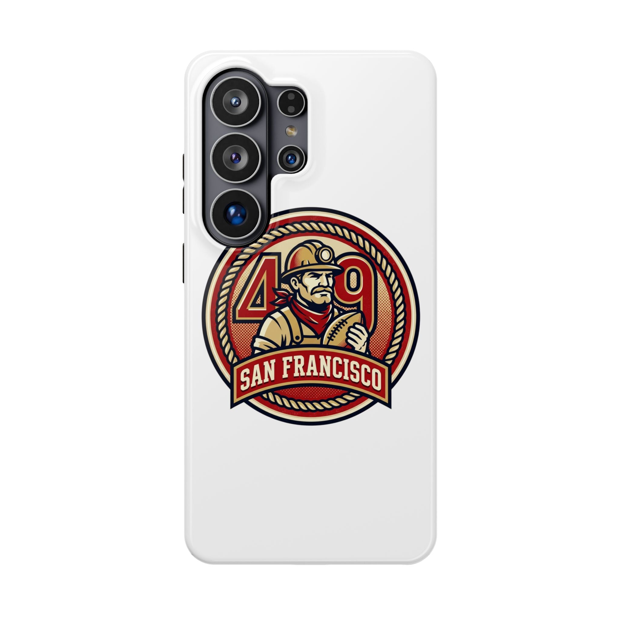 San Francisco 49er Firefighter Badge phone case | Impact-Resistant Case