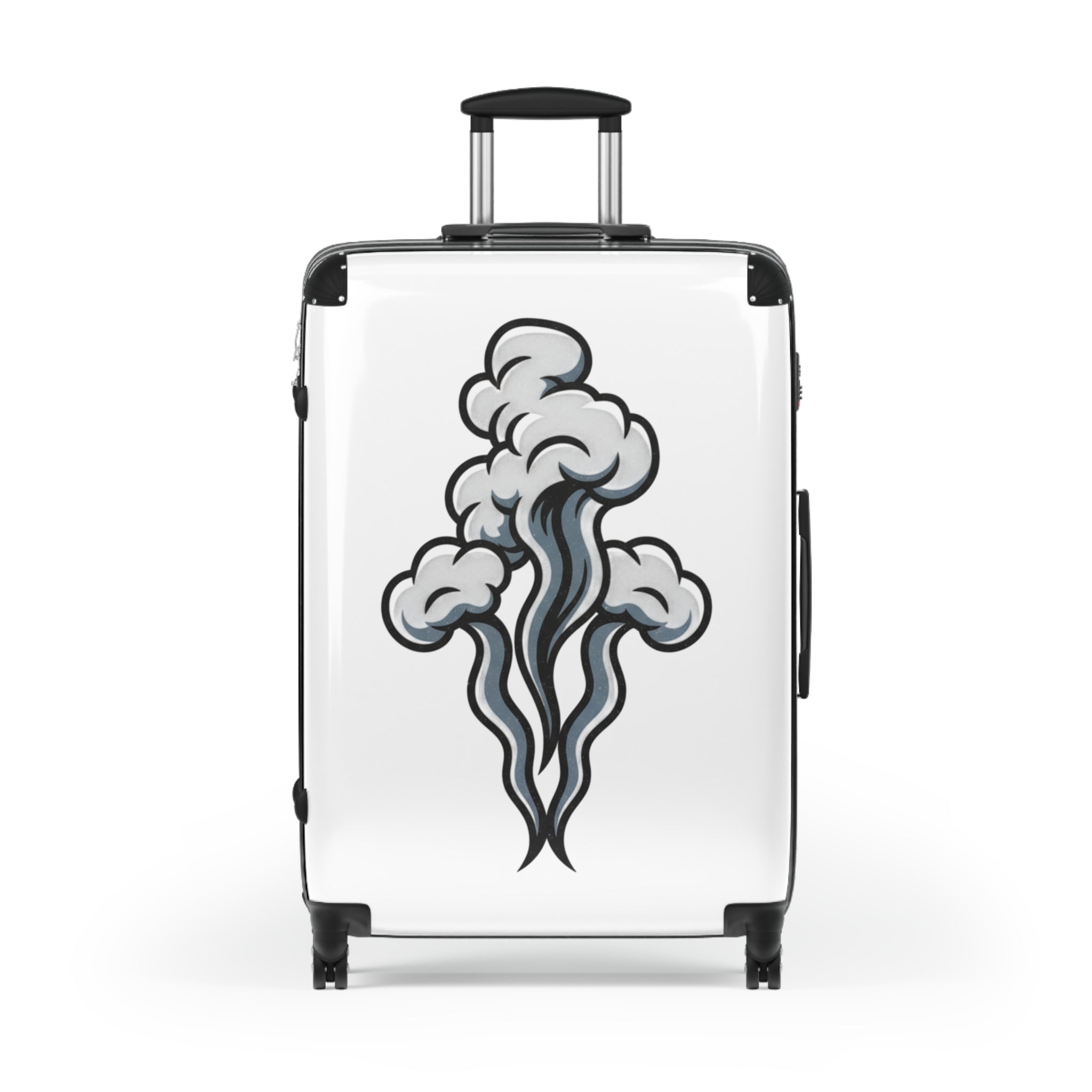 Smoke Plume Suitcase | Travel Luggage with Cloud Graphic