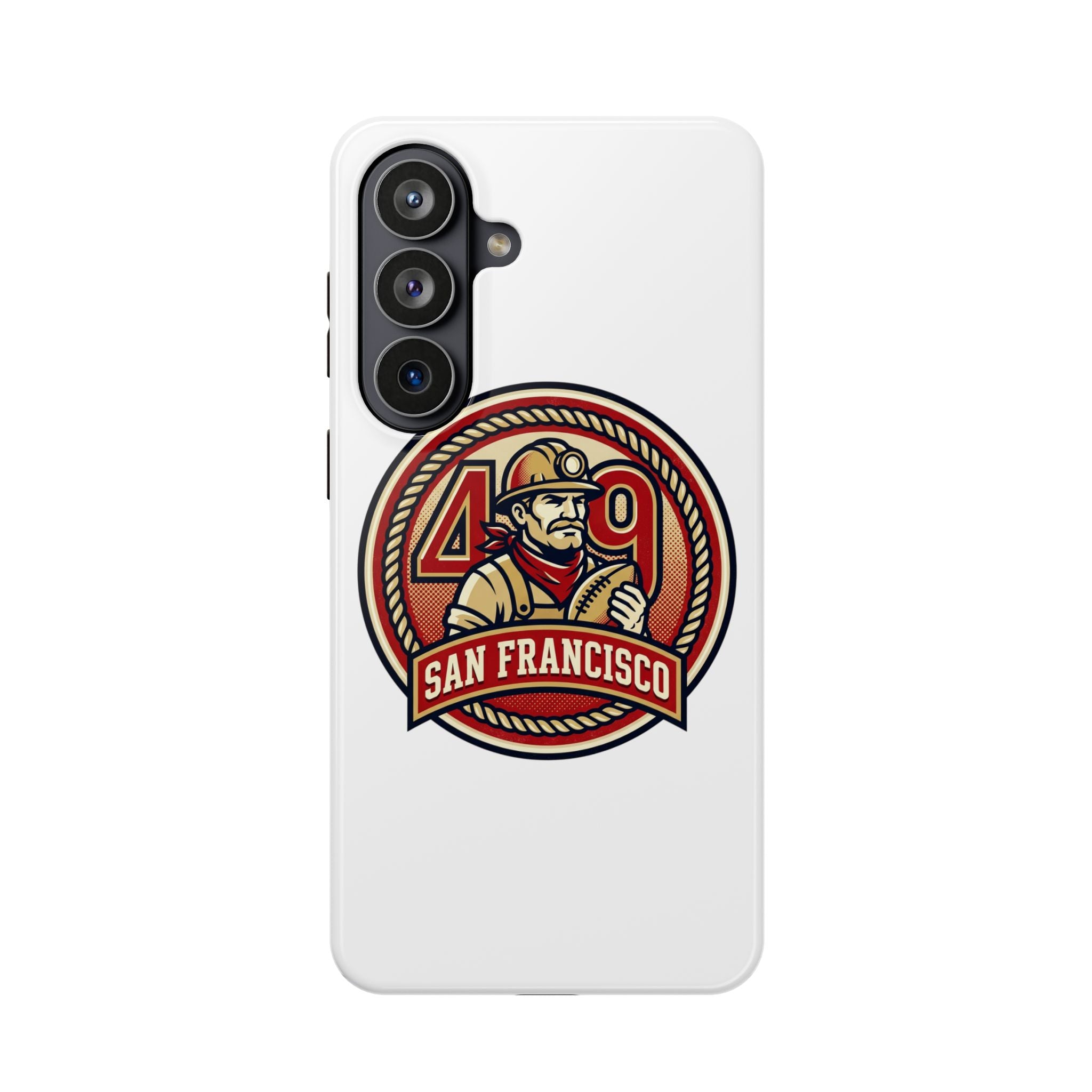 San Francisco 49er Firefighter Badge phone case | Impact-Resistant Case