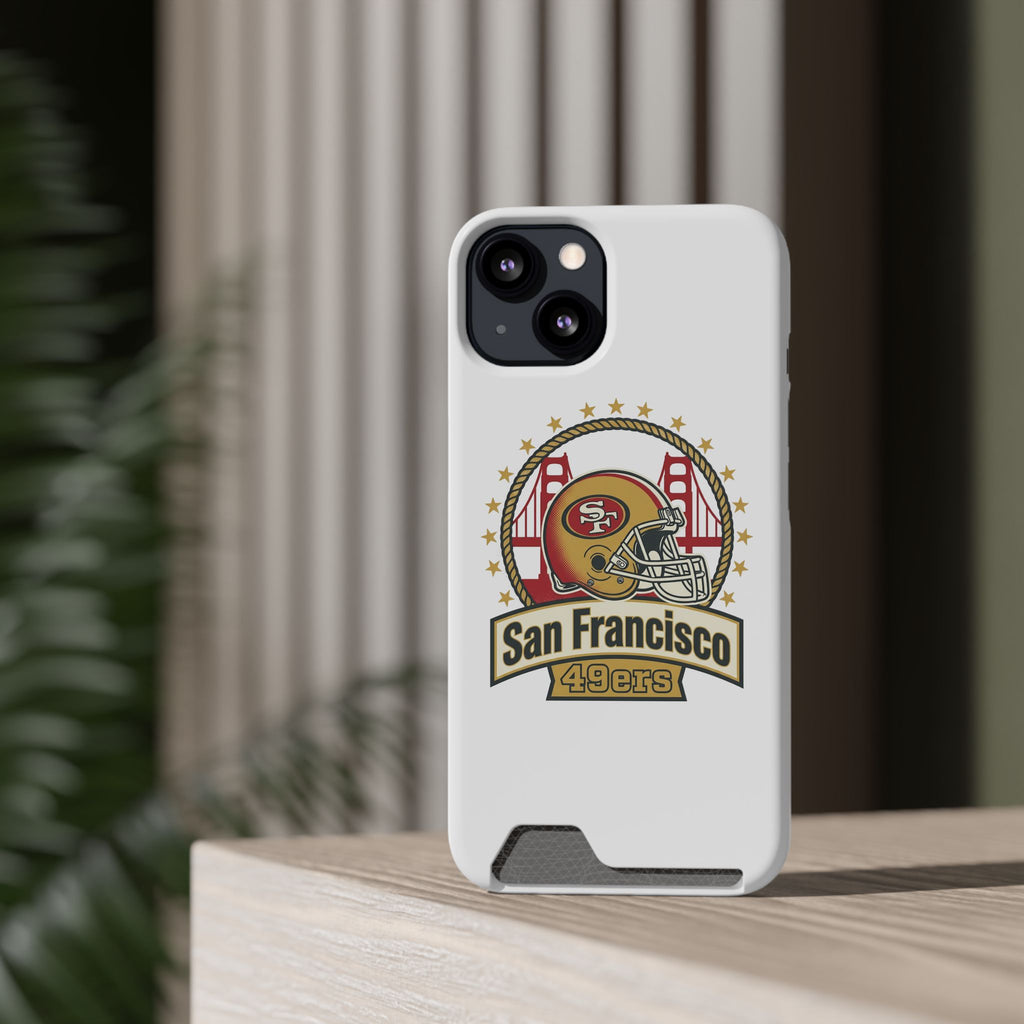 San Francisco 49ers Helmet Phone Case with Card Holder | Team Logo