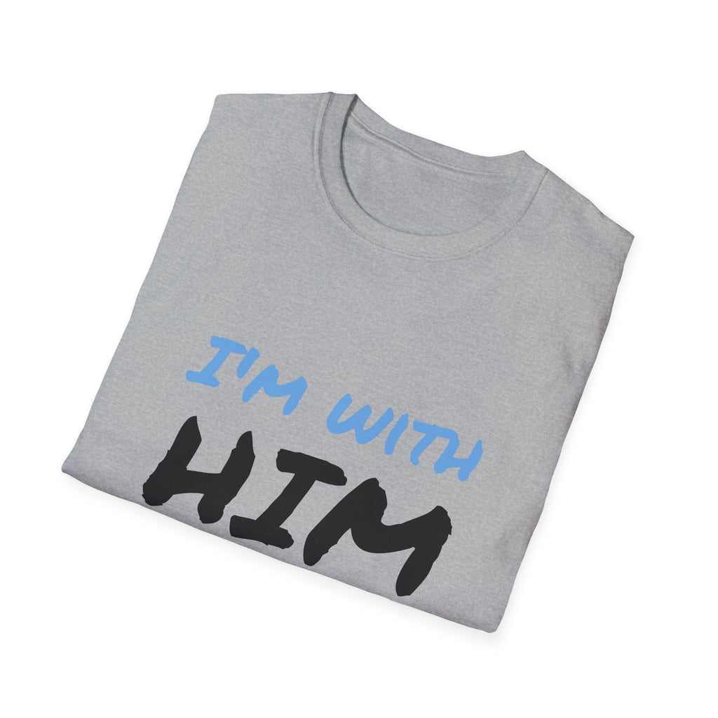 I'm With Him arrow T-Shirt | Couple Matching Shirt, Directional Graphic Tee
