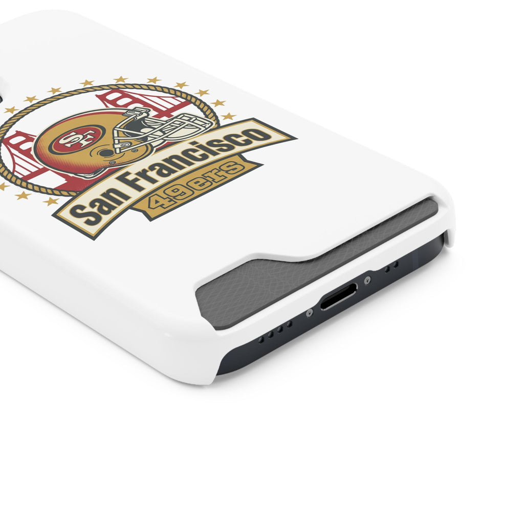 San Francisco 49ers Helmet Phone Case with Card Holder | Team Logo