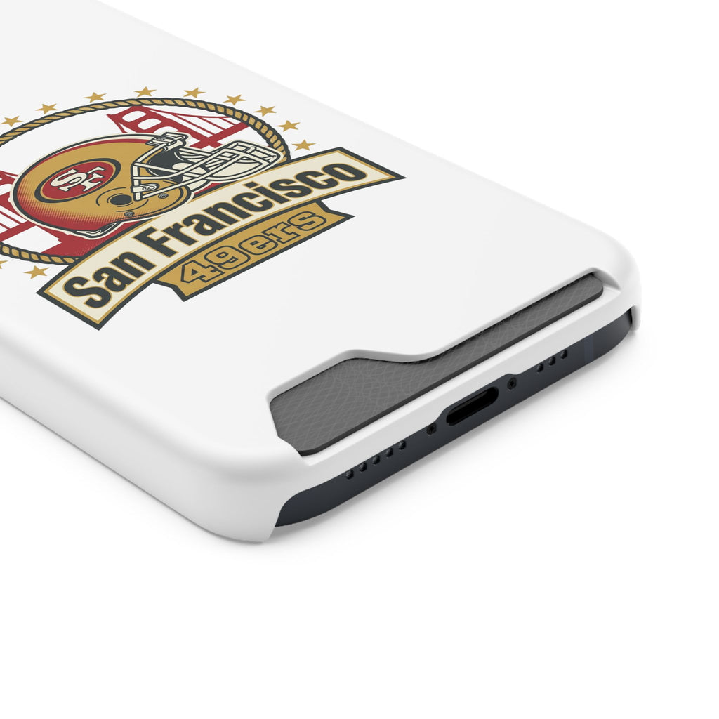 San Francisco 49ers Helmet Phone Case with Card Holder | Team Logo