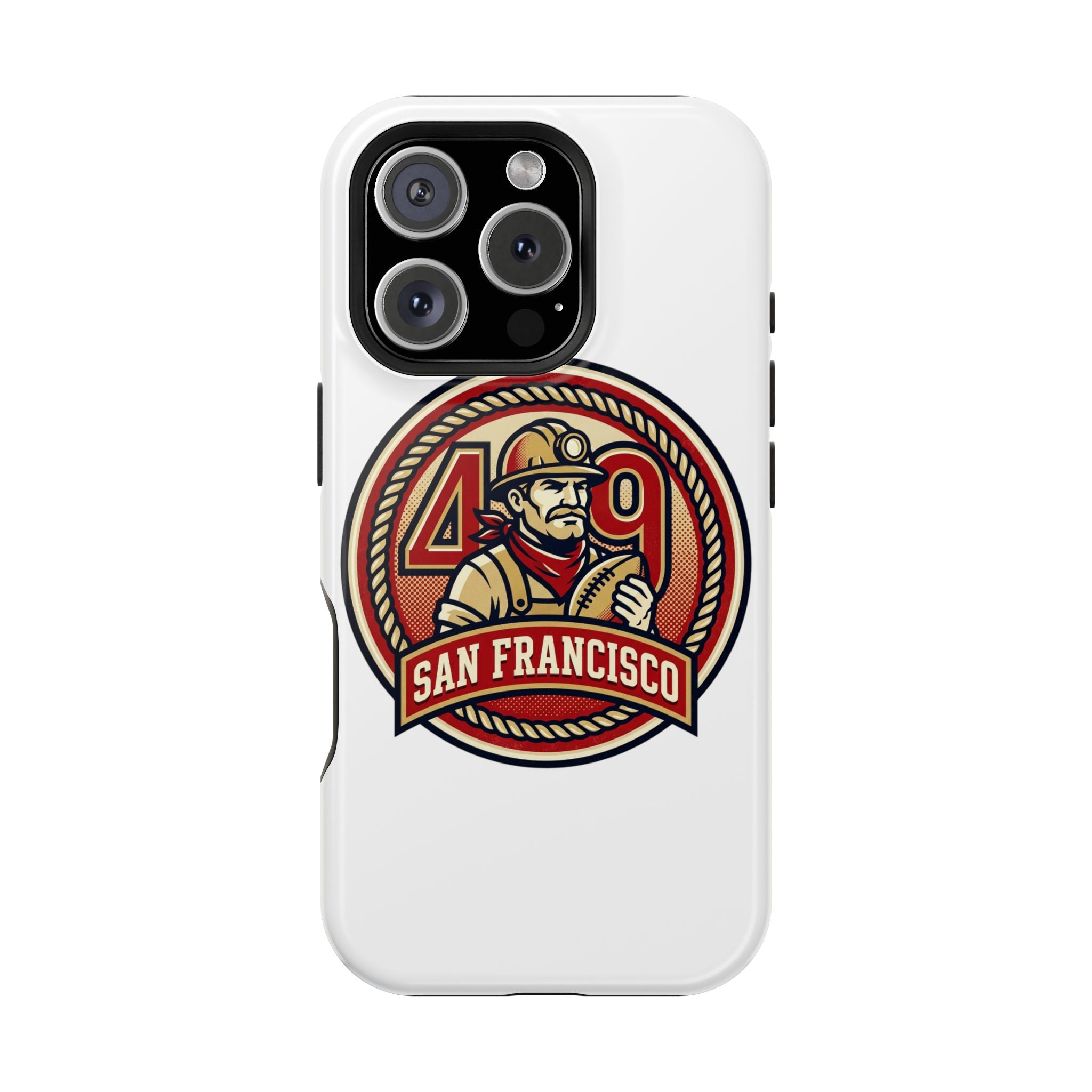 San Francisco 49er Firefighter Badge phone case | Impact-Resistant Case