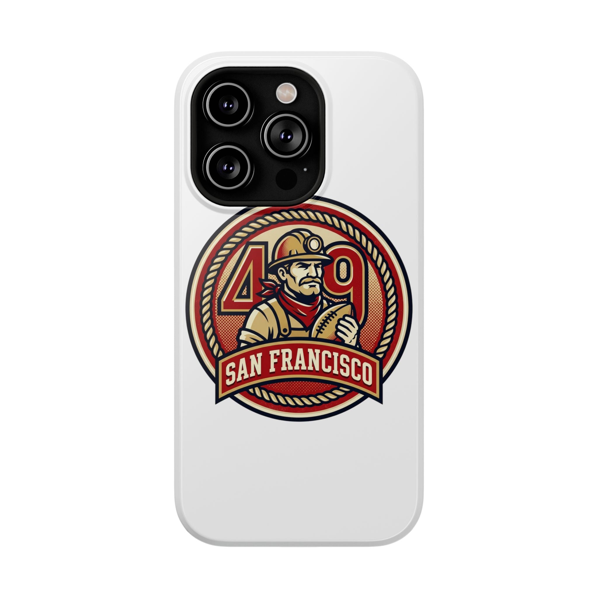 San Francisco 49er Firefighter Badge phone case | Impact-Resistant Case