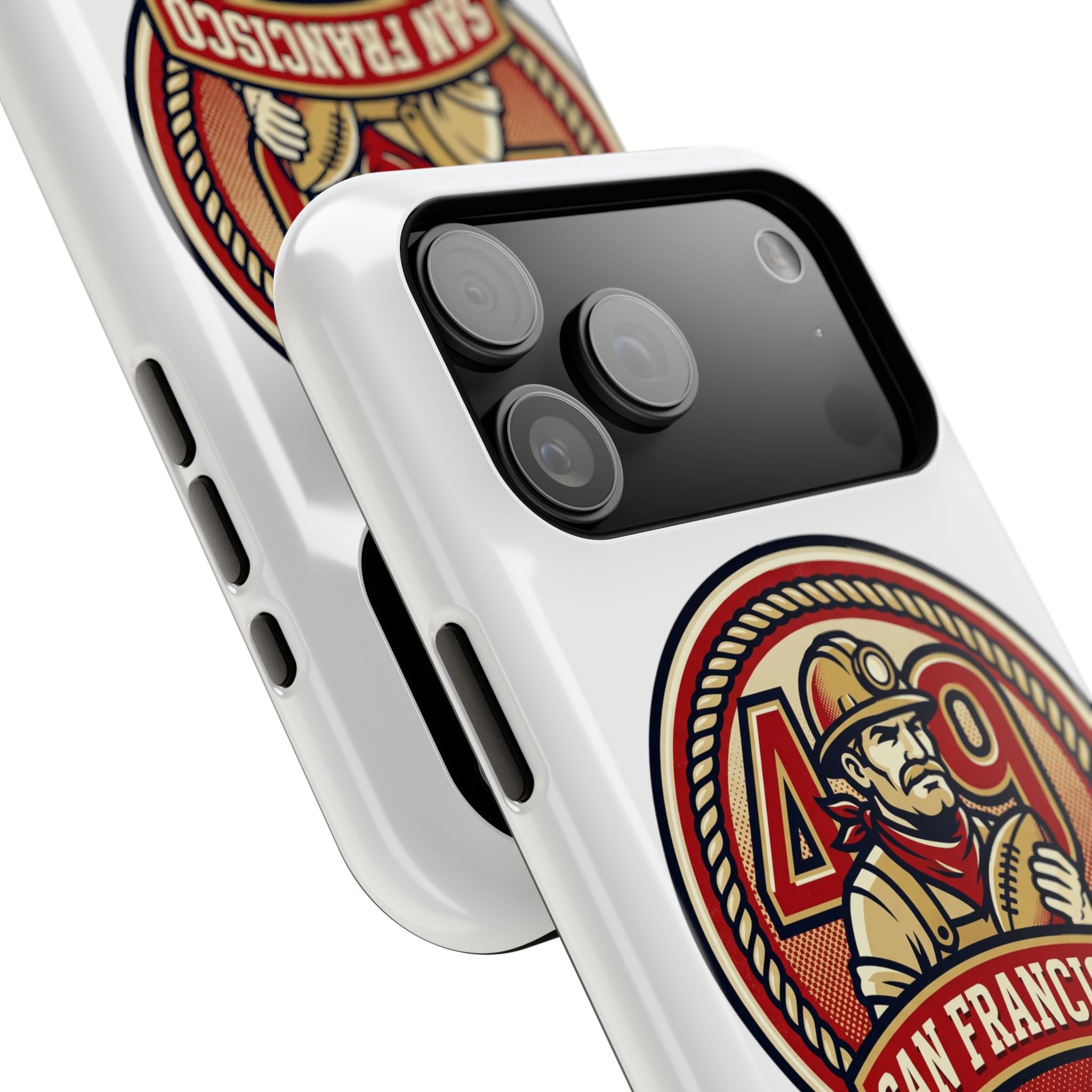 San Francisco 49er Firefighter Badge phone case | Impact-Resistant Case