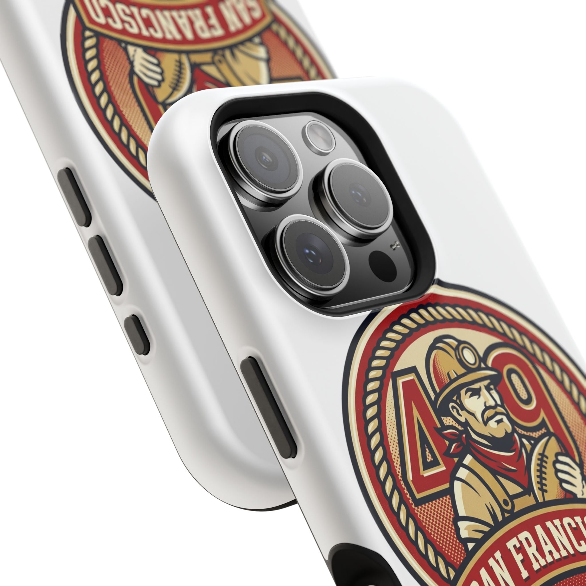 San Francisco 49er Firefighter Badge phone case | Impact-Resistant Case