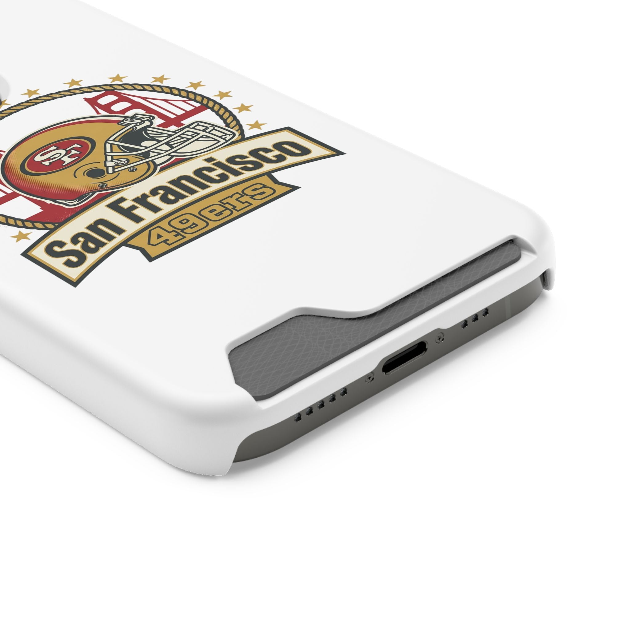 San Francisco 49ers Helmet Phone Case with Card Holder | Team Logo