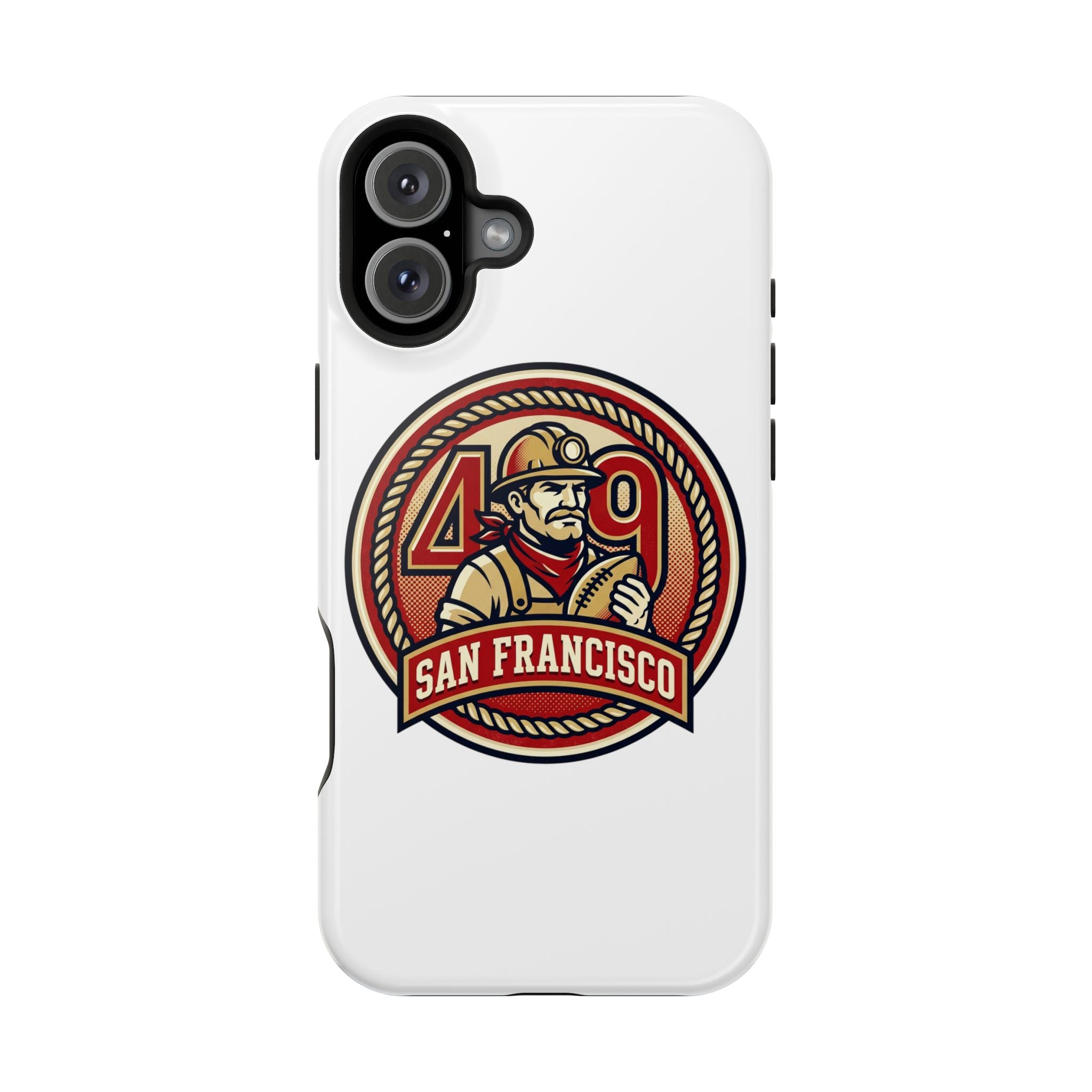 San Francisco 49er Firefighter Badge phone case | Impact-Resistant Case
