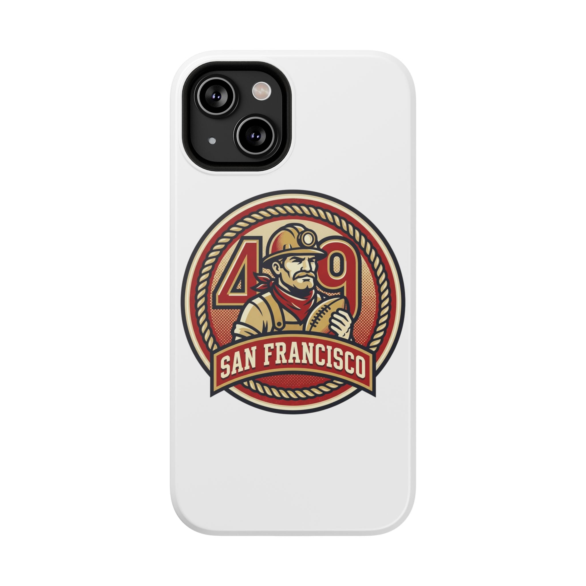 San Francisco 49er Firefighter Badge phone case | Impact-Resistant Case