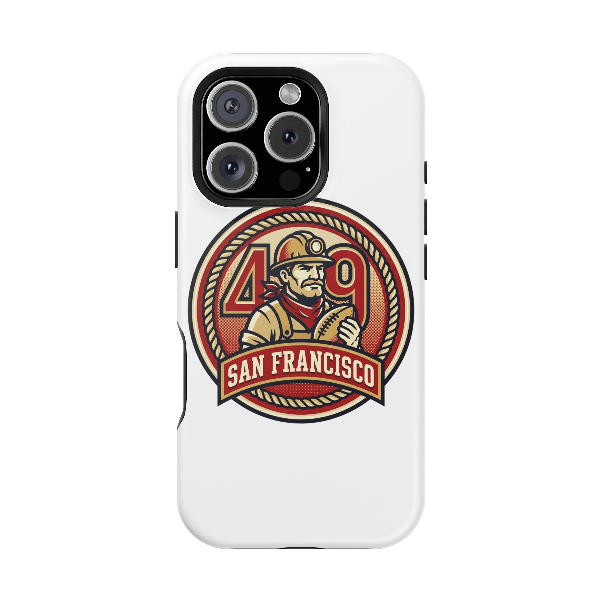 San Francisco 49er Firefighter Badge phone case | Impact-Resistant Case