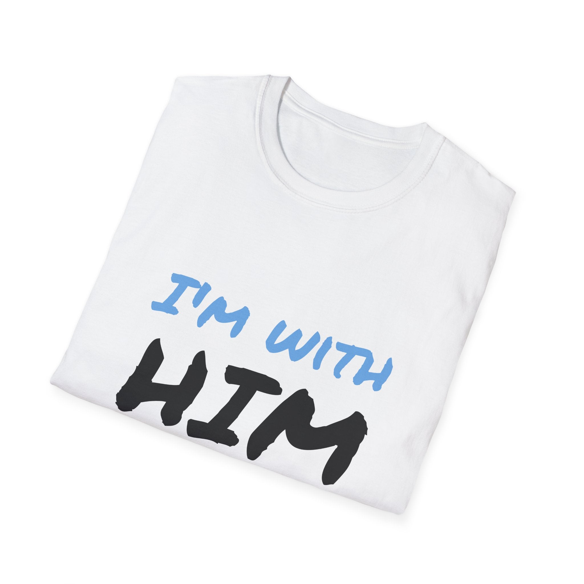 I'm With Him arrow T-Shirt | Couple Matching Shirt, Directional Graphic Tee