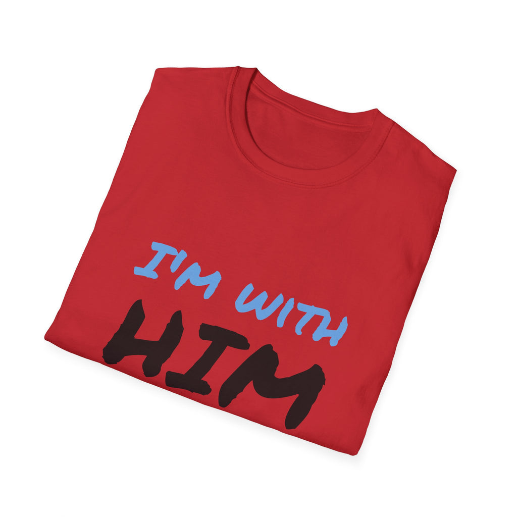 I'm With Him arrow T-Shirt | Couple Matching Shirt, Directional Graphic Tee