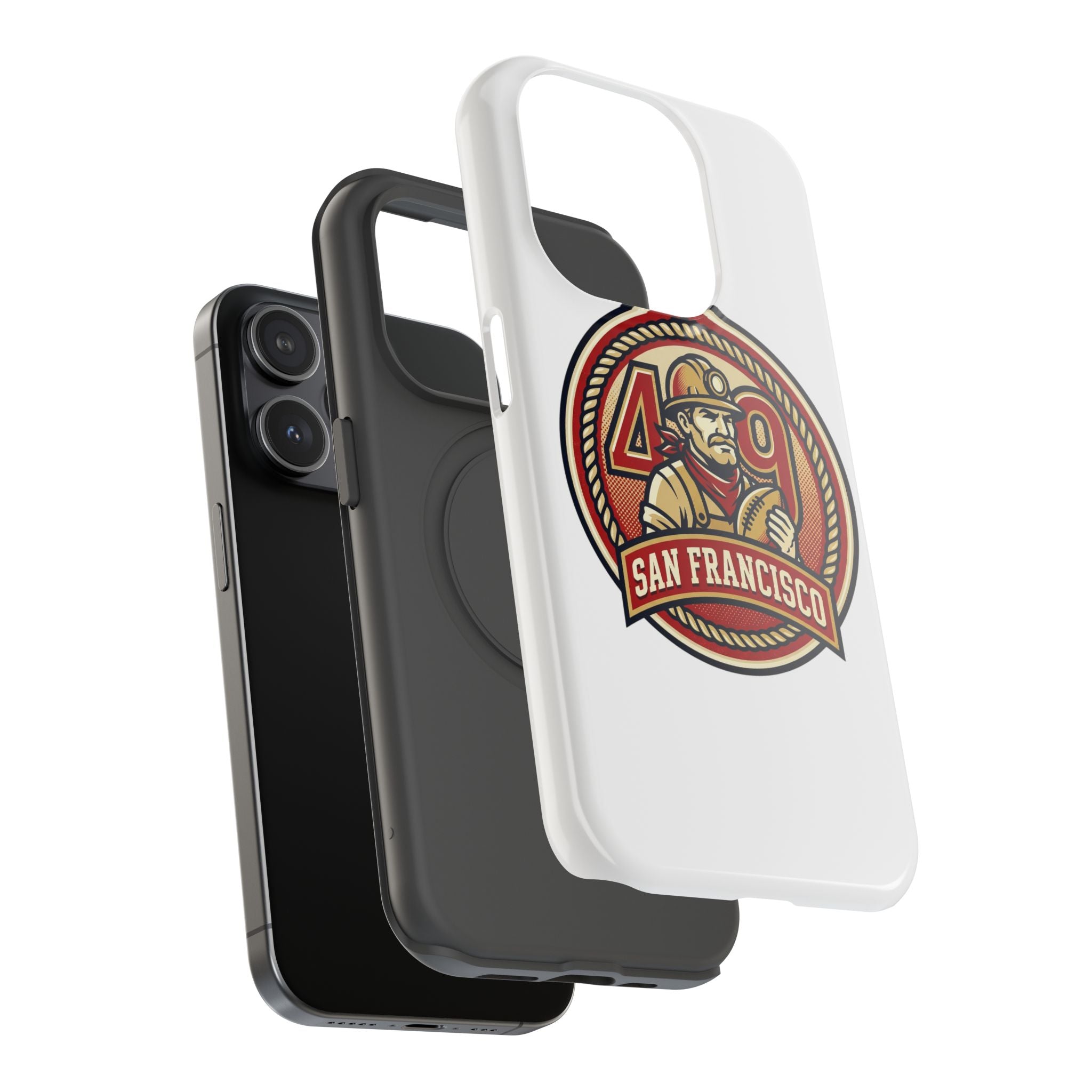 San Francisco 49er Firefighter Badge phone case | Impact-Resistant Case