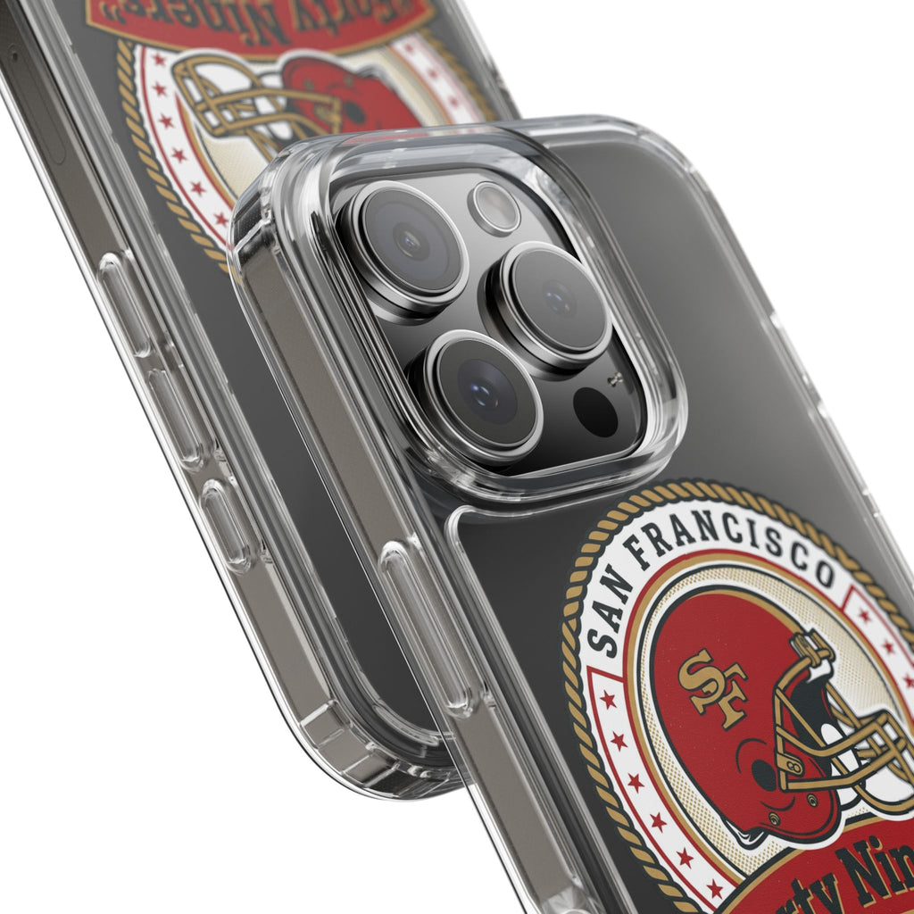 San Francisco Forty Niners Football Helmet Clear Case | NFL Team Phone Cover